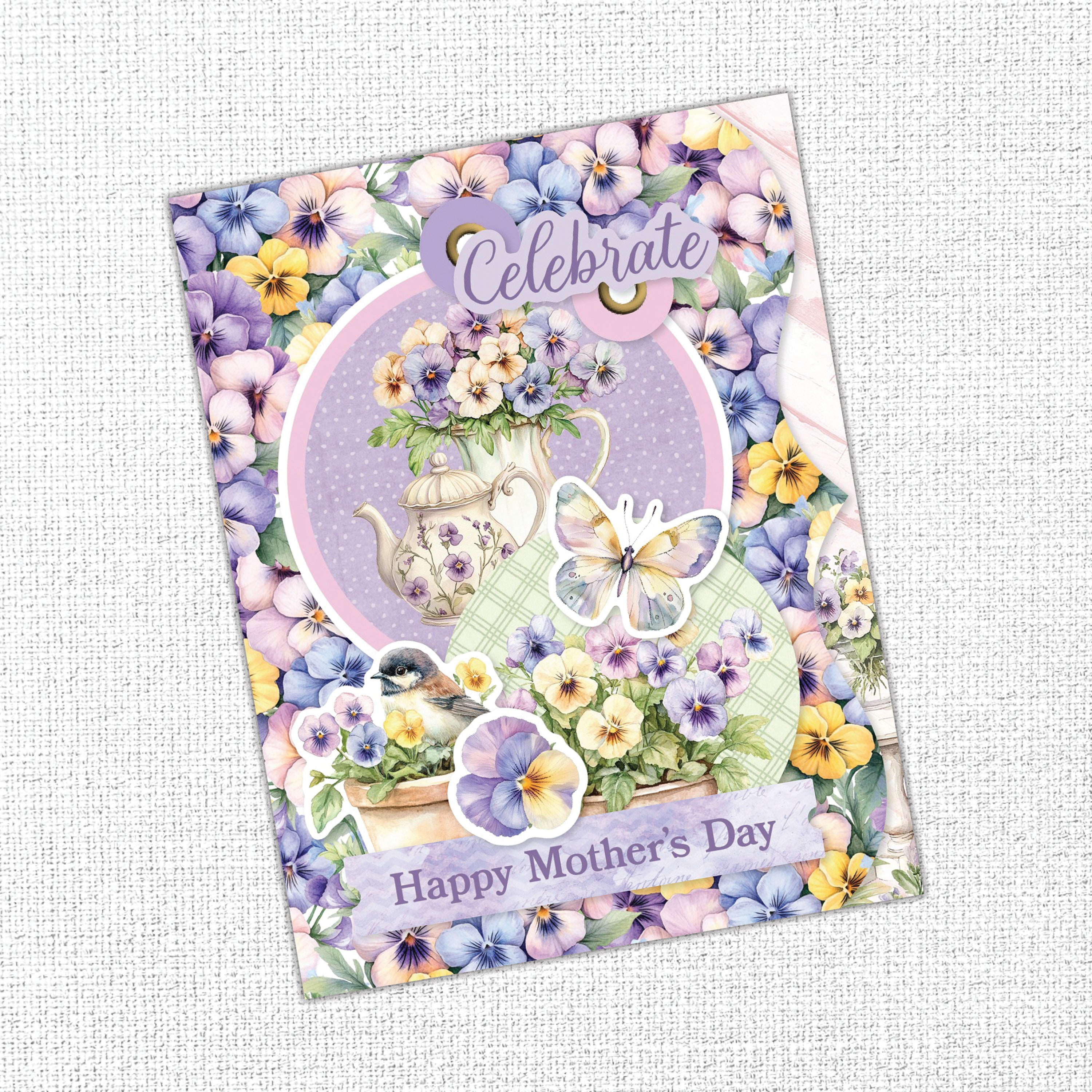 Petals & Pansies 8.5x11" Mini Folio Kit 36433
