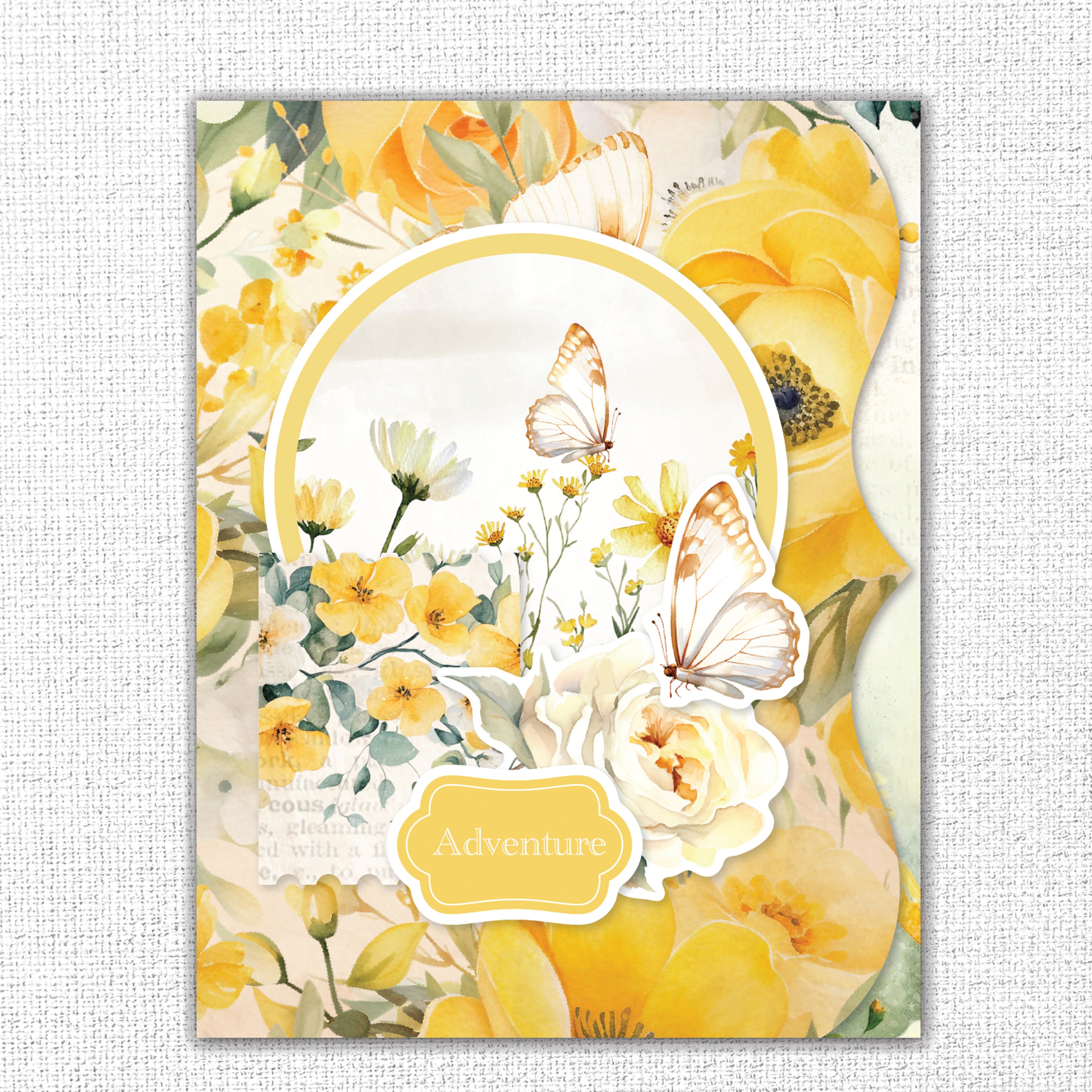 Bees and Butterflies 8.5" x 11" Mini Junk Journal Folio Kit 35013