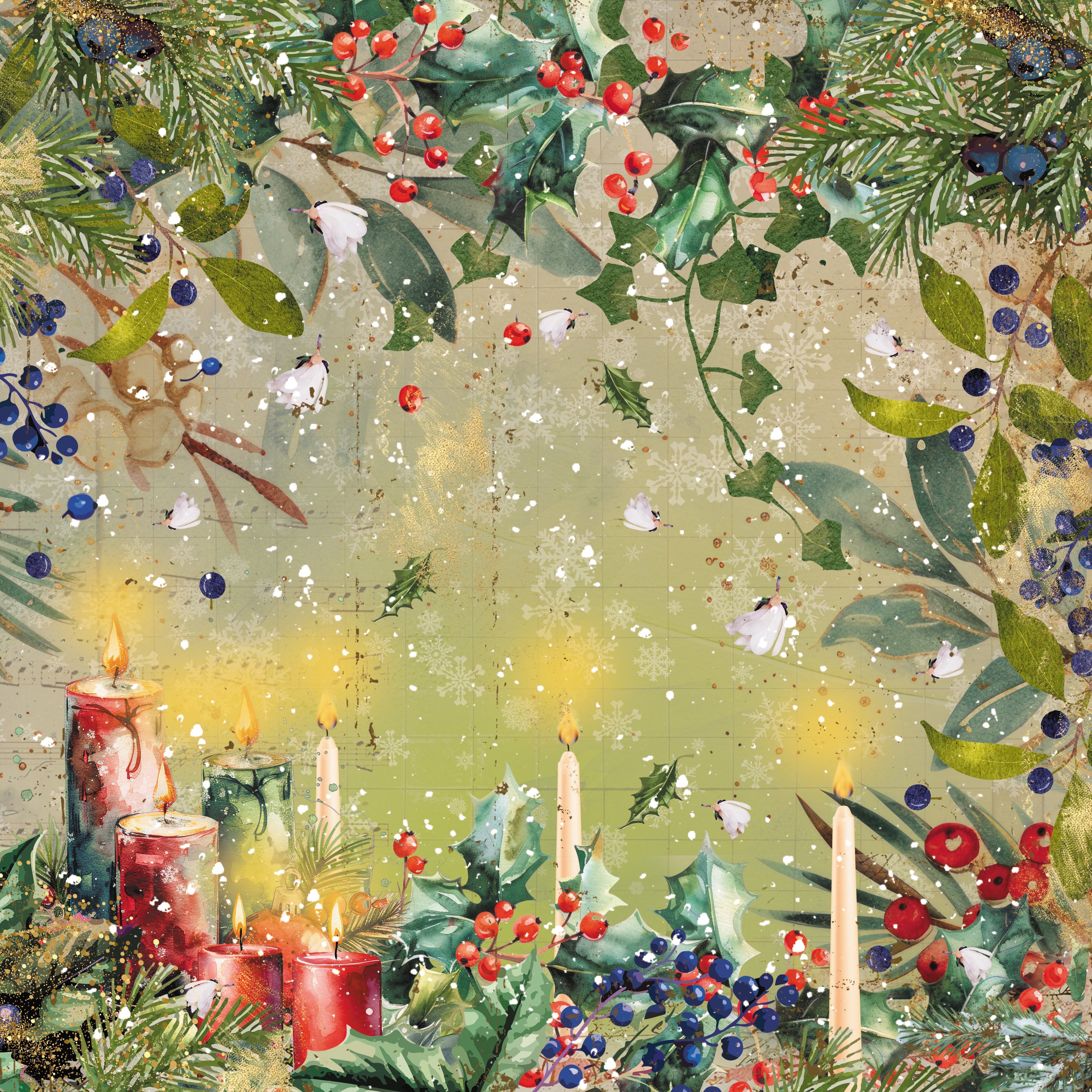 Christmas by Candlelight 6” x 6” Paper Pad