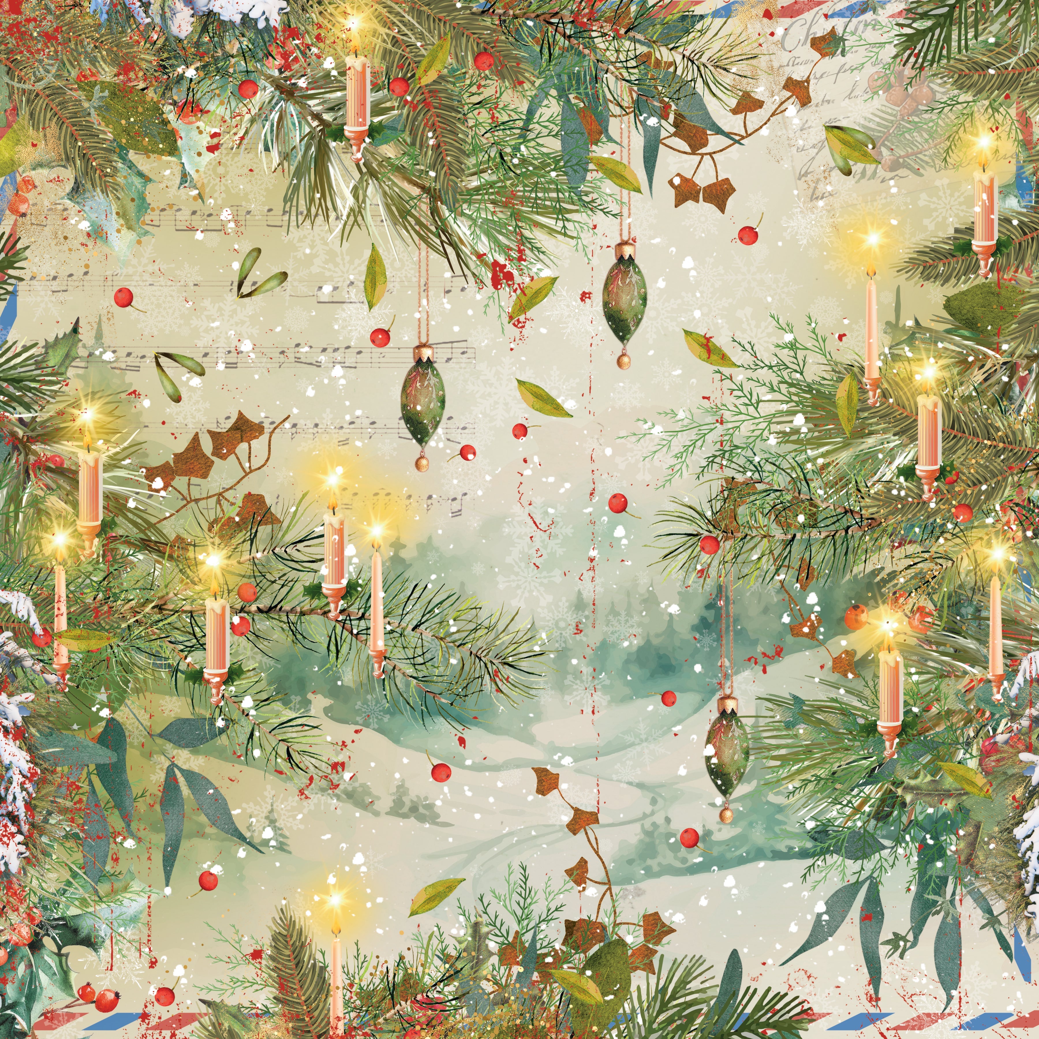 Christmas by Candlelight 6” x 6” Paper Pad