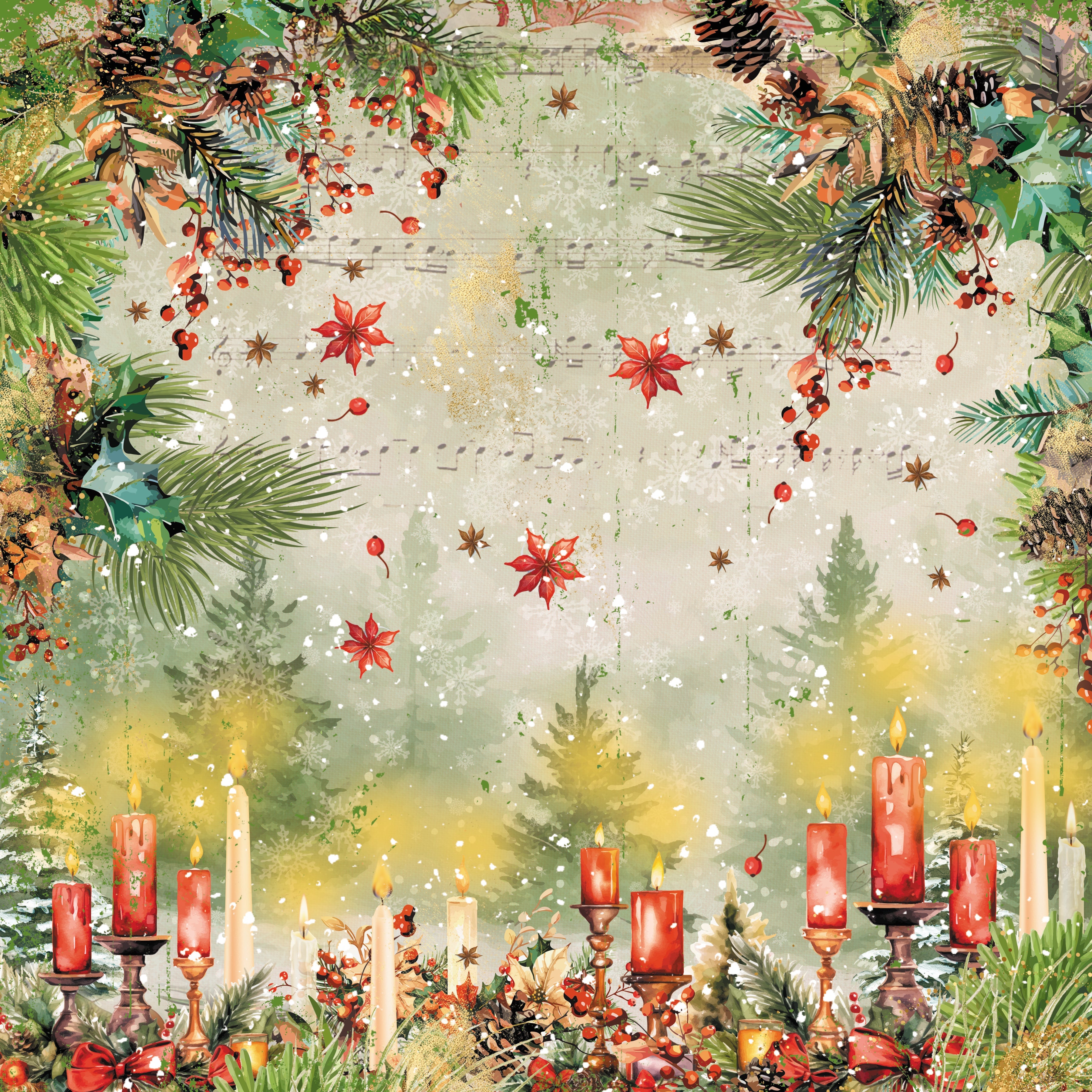 Christmas by Candlelight 6” x 6” Paper Pad