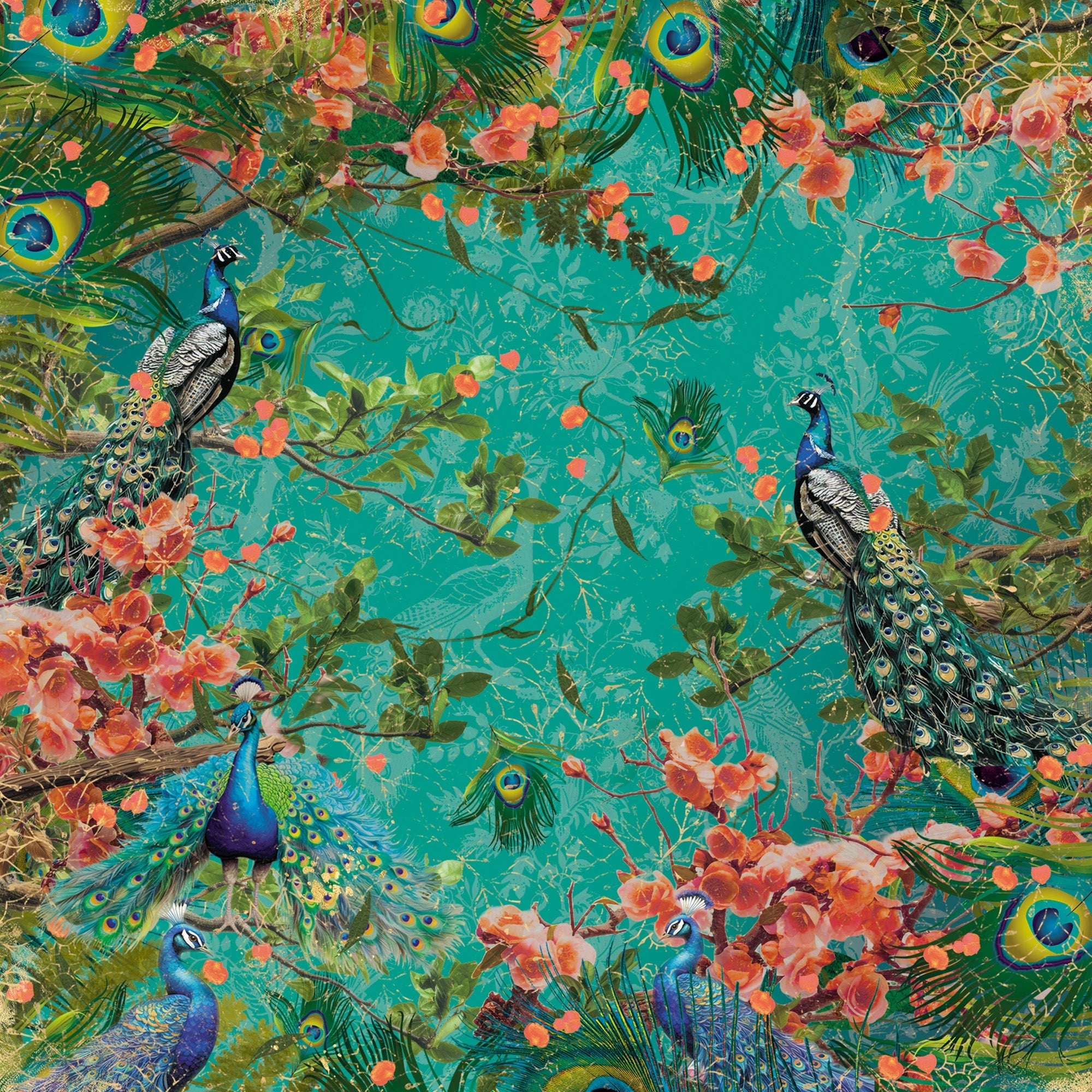 Graceful Plumes Paper Pad 12”x12”