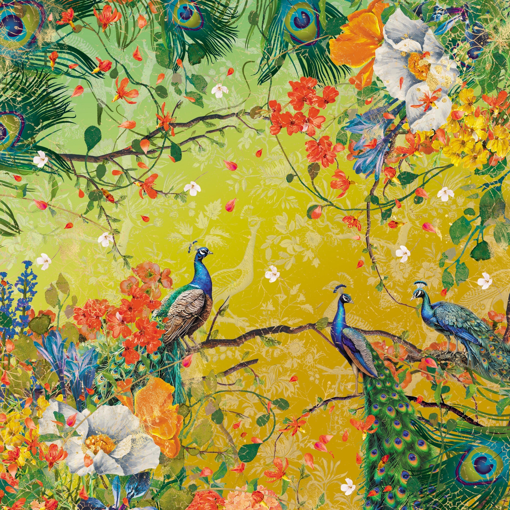 Graceful Plumes Paper Pad 6”x6”