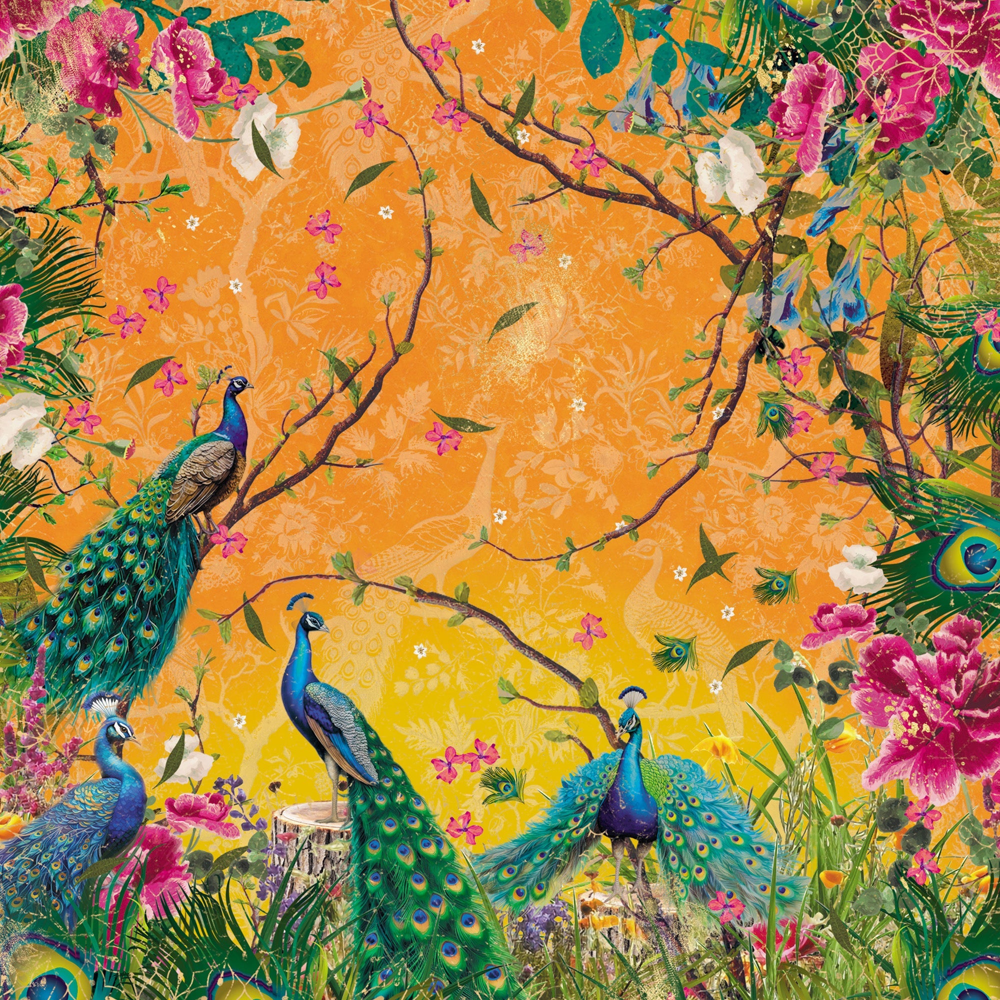 Graceful Plumes Paper Pad 6”x6”