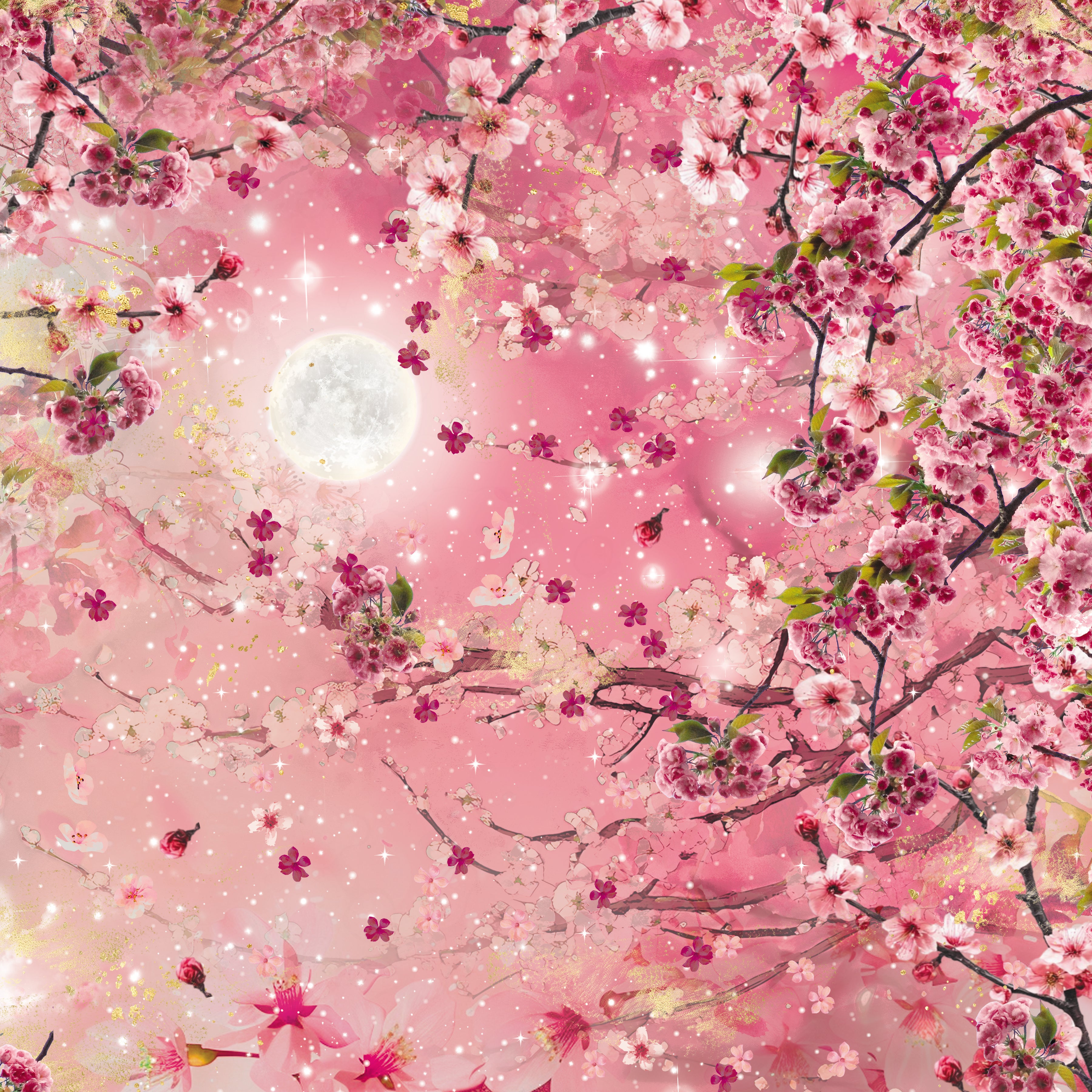 Natures Garden Lunar Blooms - 12”x12” Paper Pad