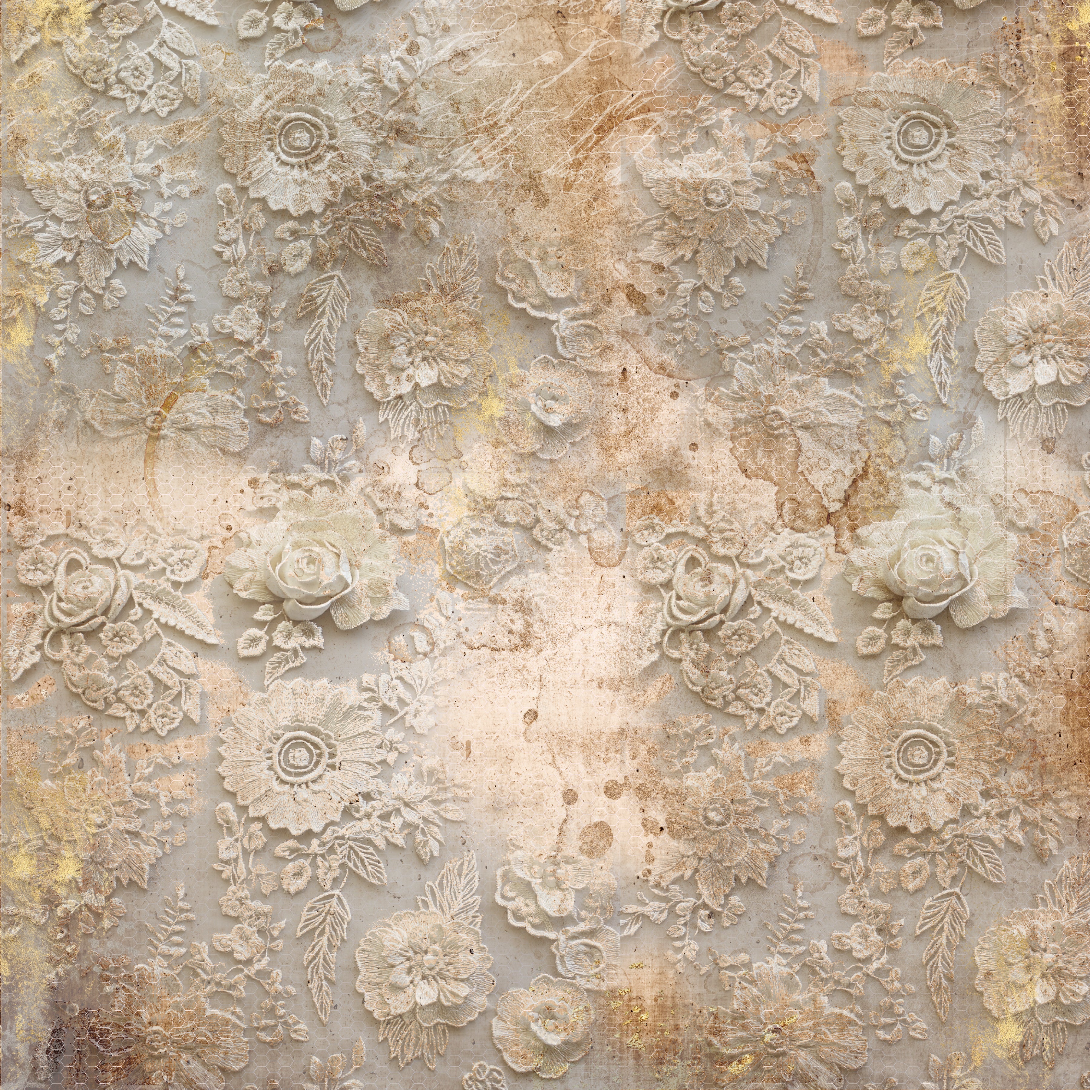 Sara Signature Antique Lace - 12" x 12" Paper Pad
