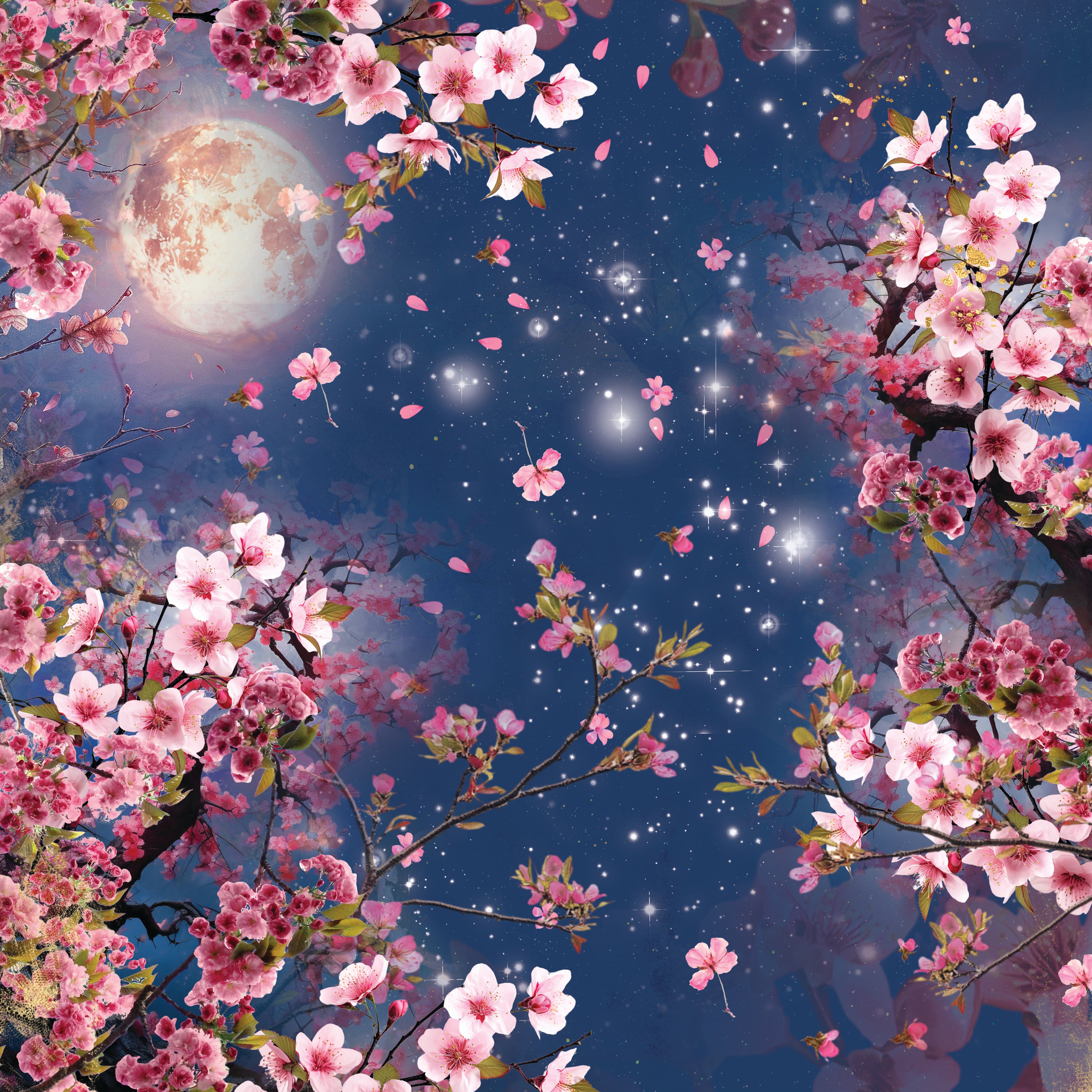 Natures Garden Lunar Blooms - 12”x12” Paper Pad