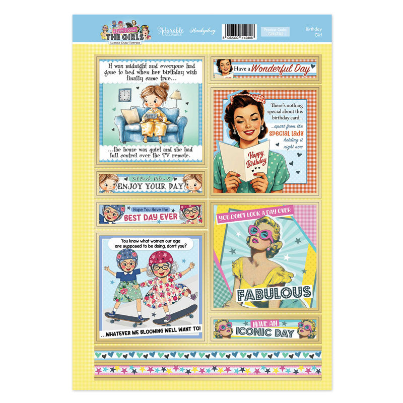 Here Come the Girls Topper Sheet - Birthday Girl