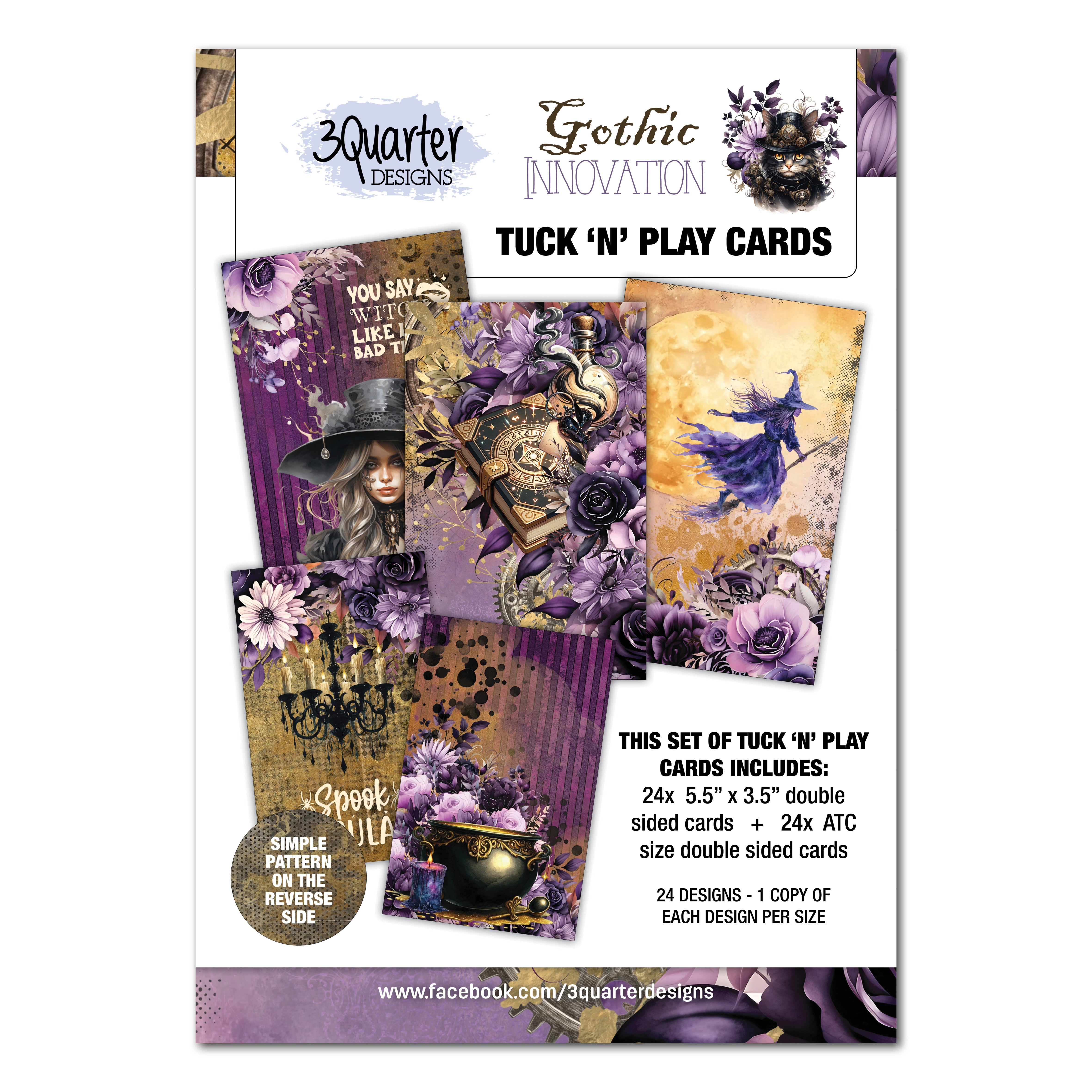 3Quarter Designs Gothic Innovation - Tuck N Play Cards