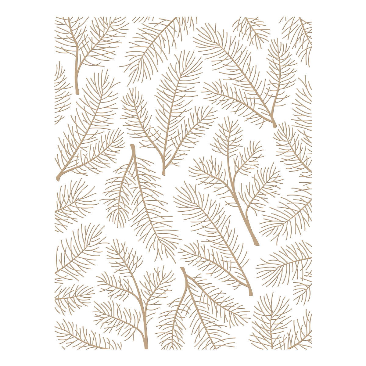 Pine Sprays Hot Foil Plate from the Glimmer for the Holidays Collection