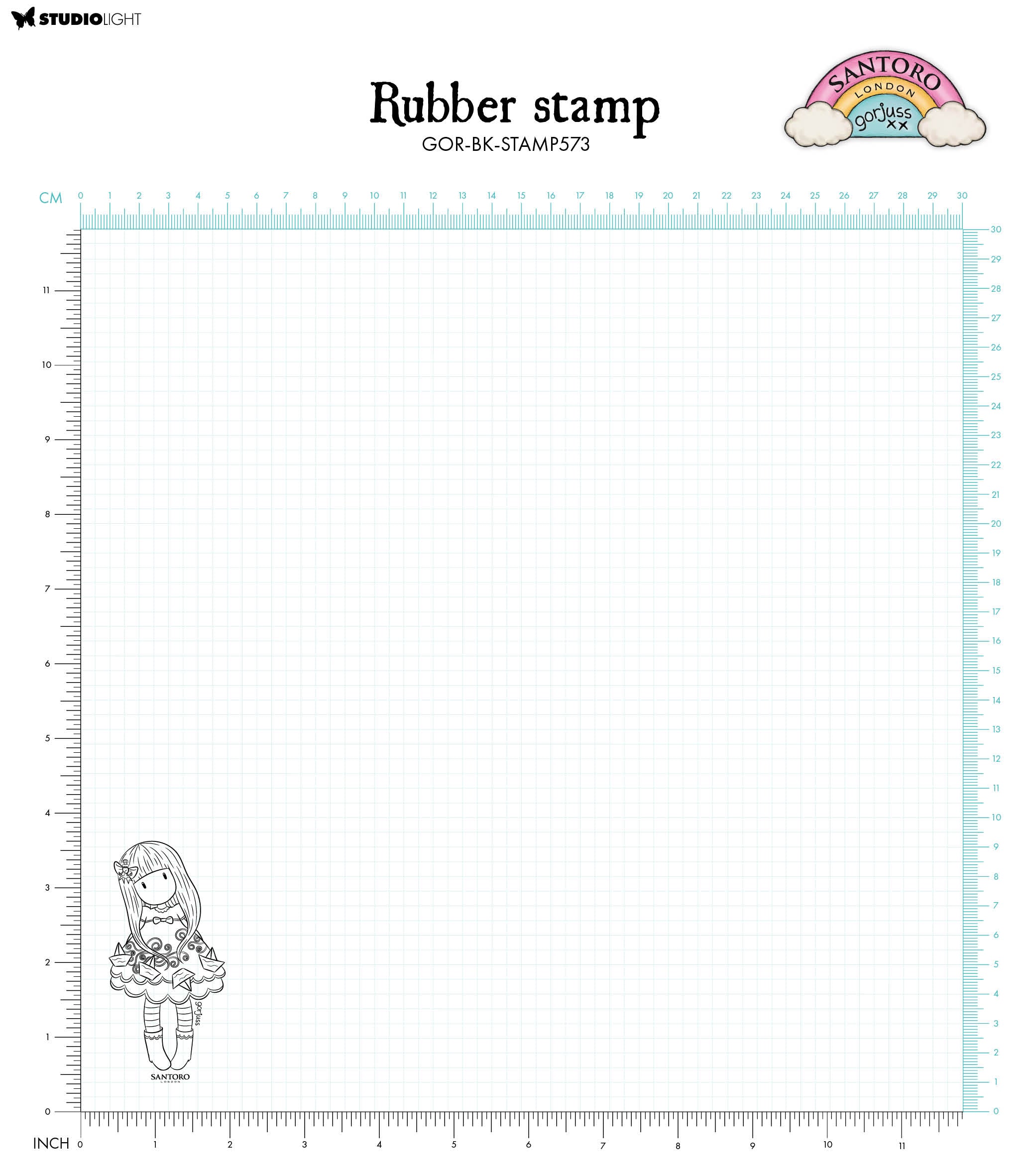 SAN Cling Stamp Gorjuss - Be Kind Into The Ocean 55x90x5mm 1 PC nr.573