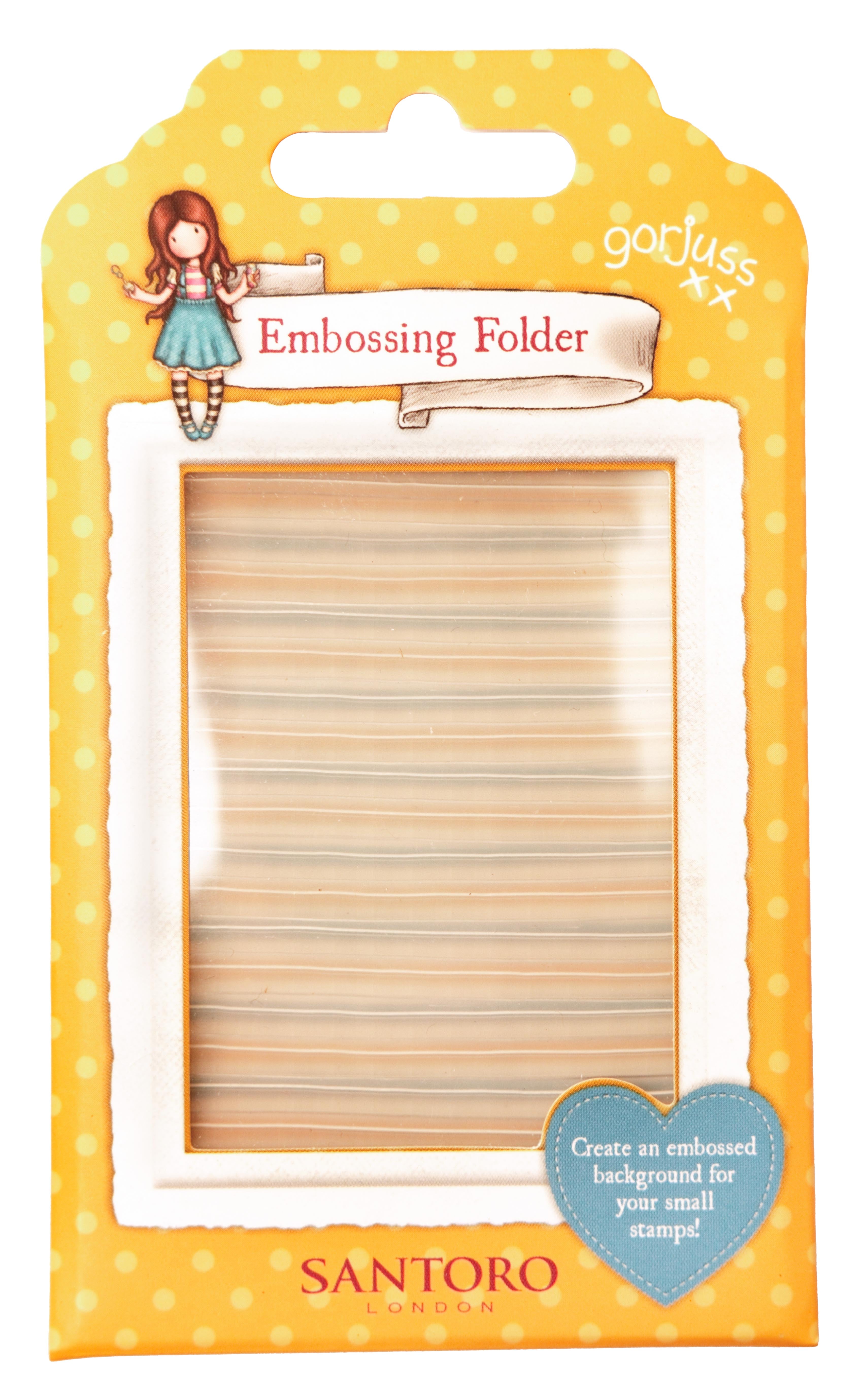 SAN Embossing Folder Stripes Gorjuss Essentials 1 PC