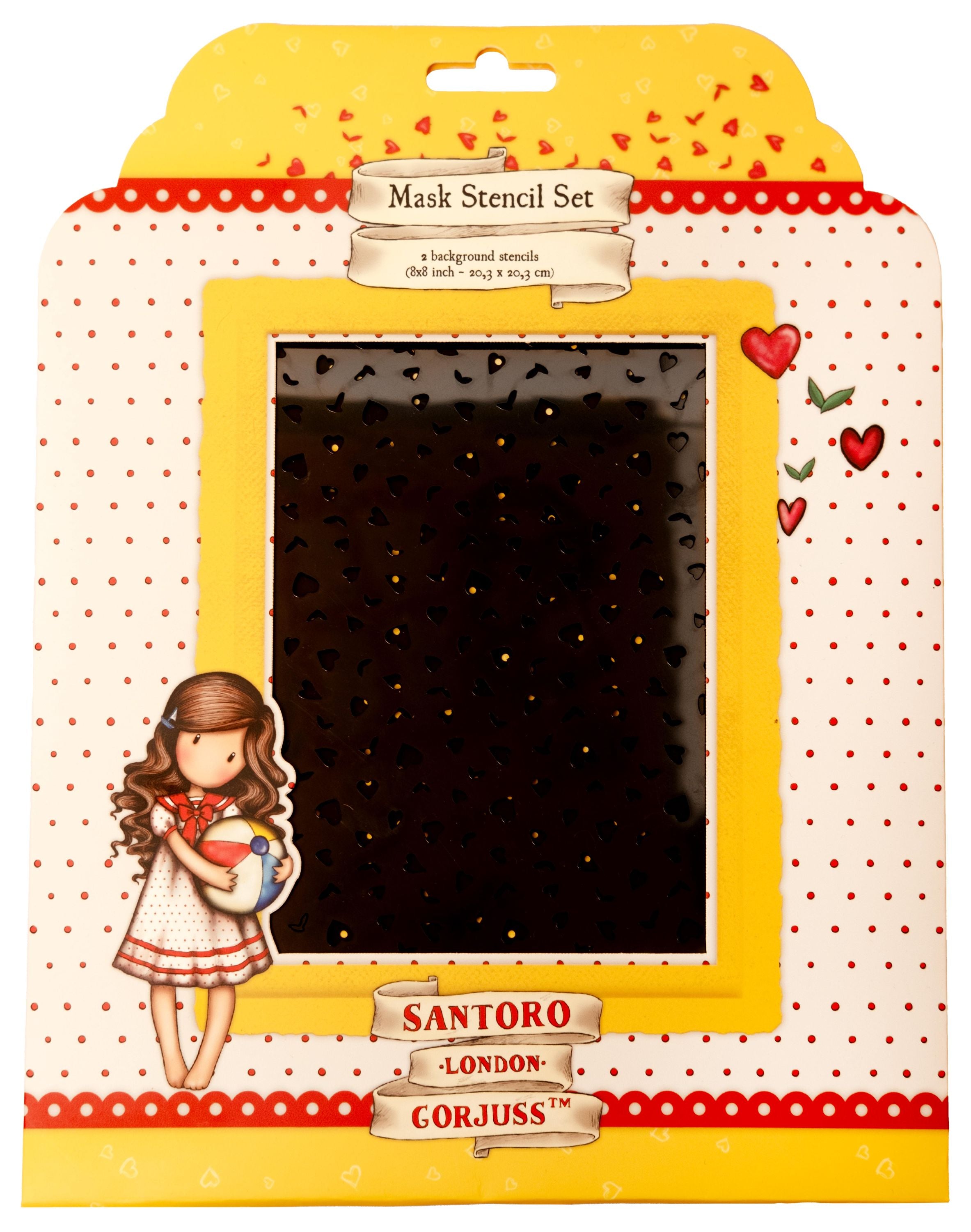 SAN Mask Dots & Hearts/Leaves Gorjuss Essentials 2 PC