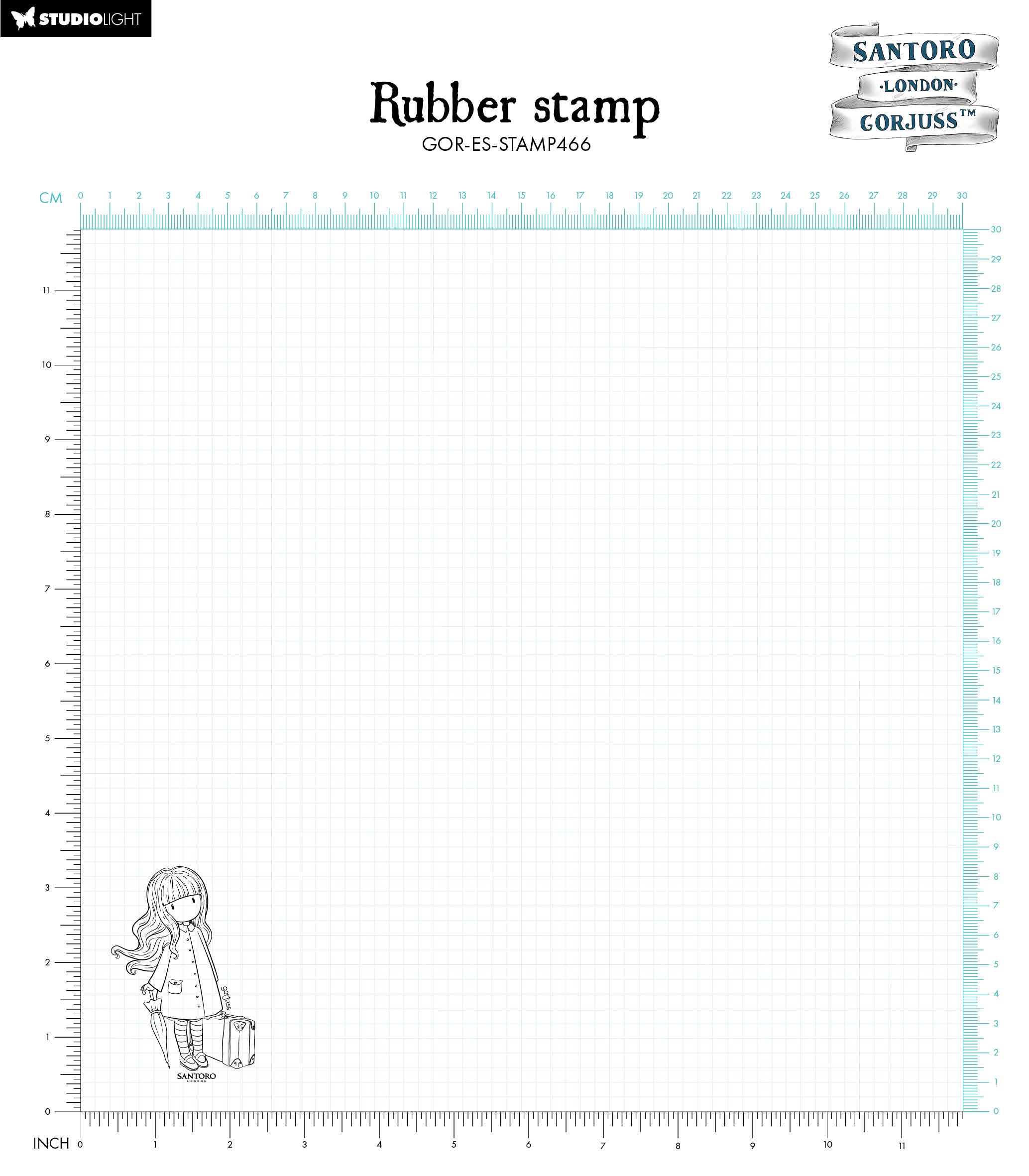 GOR Cling Stamp The Arrival Essentials 90x55x5mm 1 PC nr.466