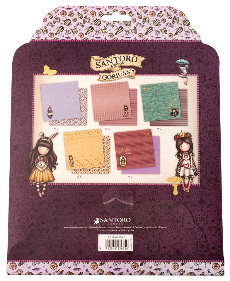 GOR Paper Set 5x2 Double-Sided Designs Wonderland 203x203x3mm 10 SH nr.22