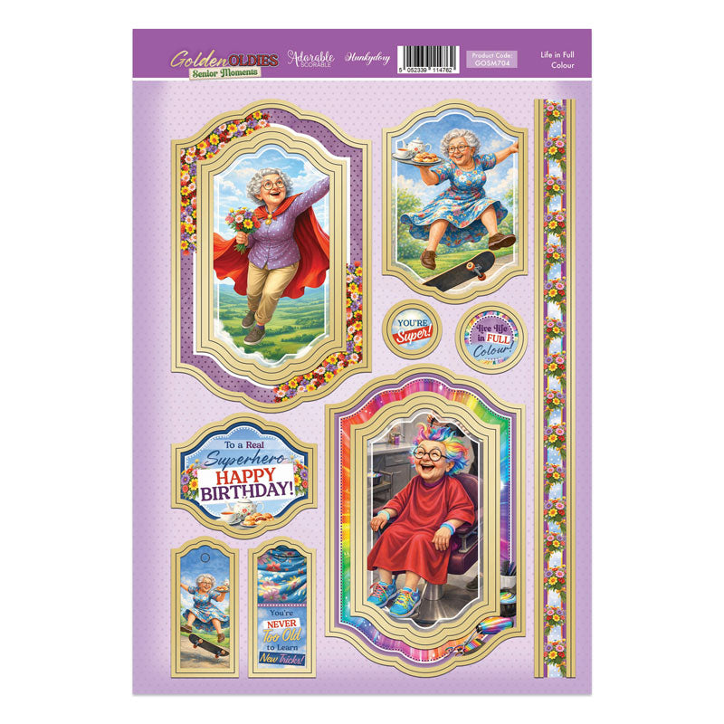 Golden Oldies - Senior Moments Topper Sheet - Life in Full Colour