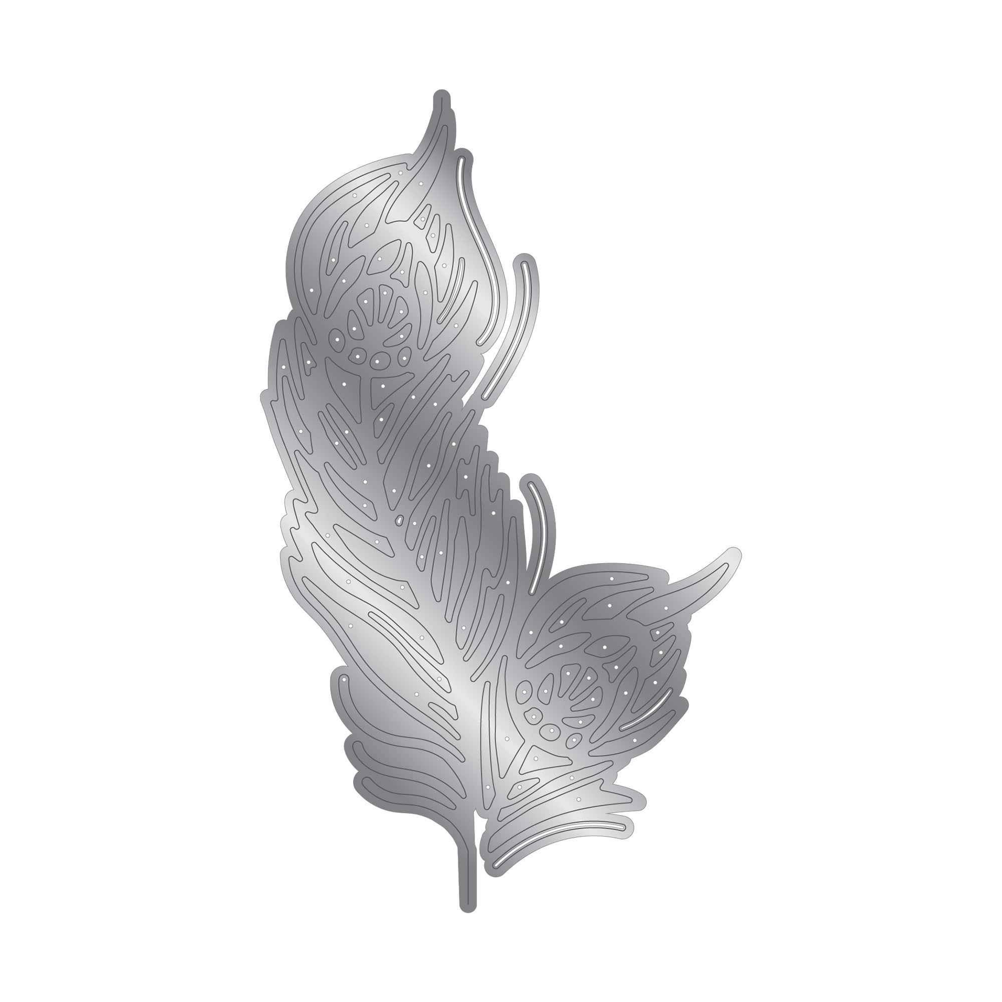 Graceful Plumes Metal Die Edge’able - Lucky Feathers