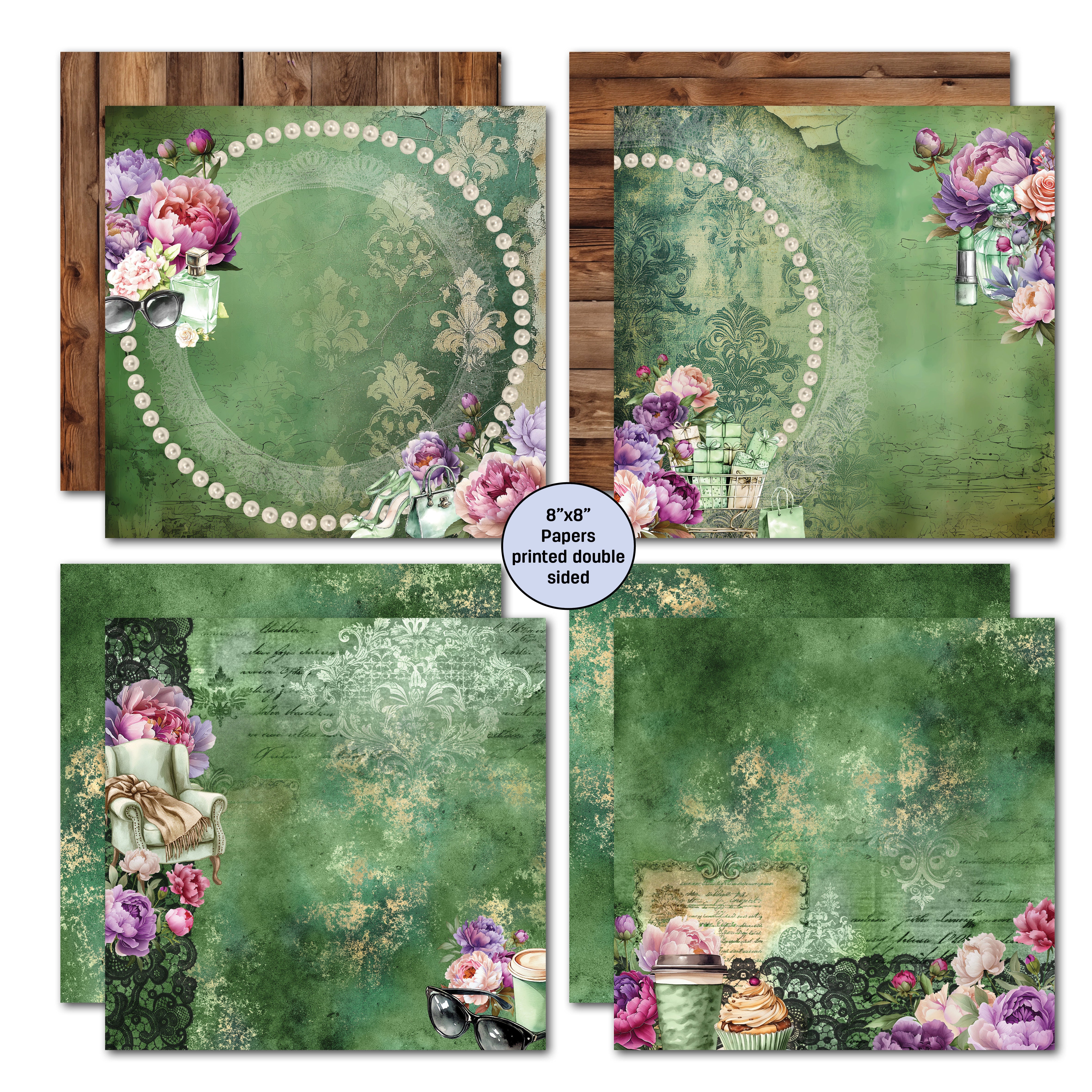 3Quarter Designs Girls Weekend  8x8 Paper Pack