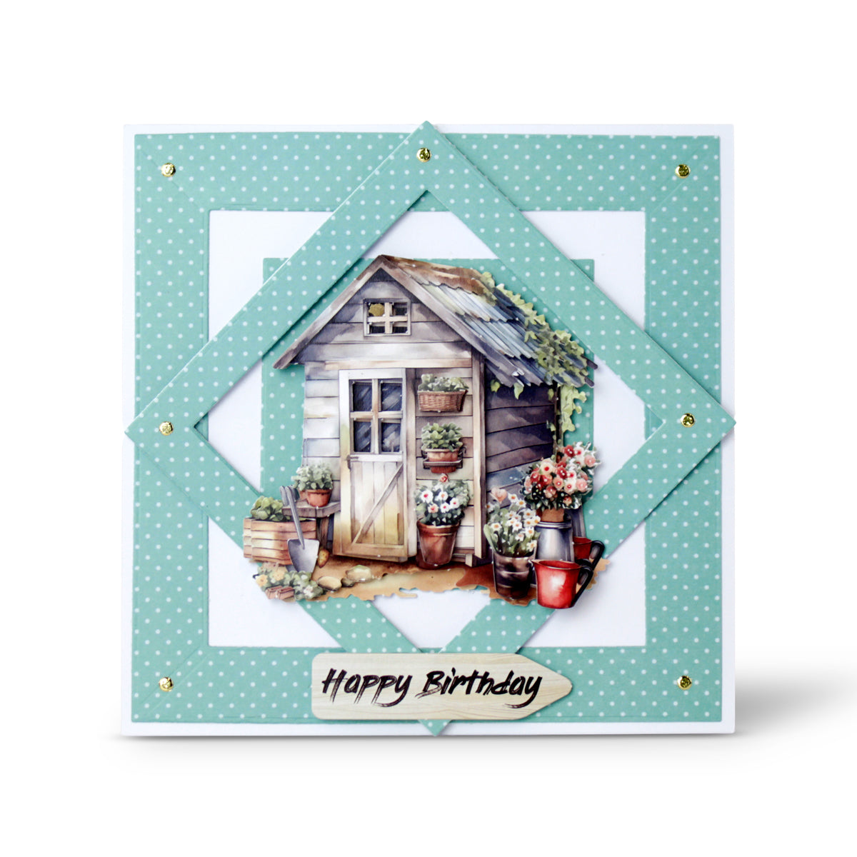 Die Cut Decoupage – Summer Shed (pack of 3)