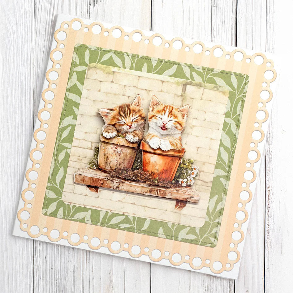 Crafty Kittens Die Cut Topper & Decoupage Collection