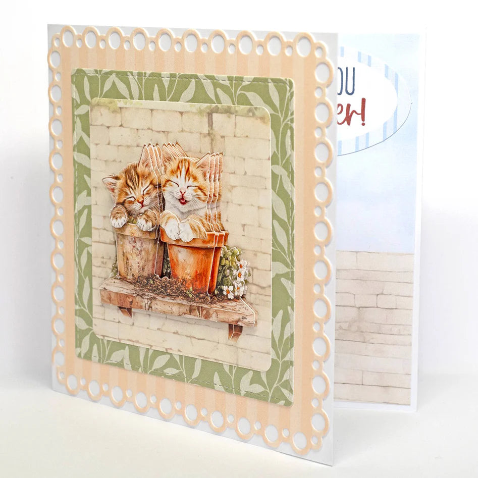 Crafty Kittens Die Cut Topper & Decoupage Collection