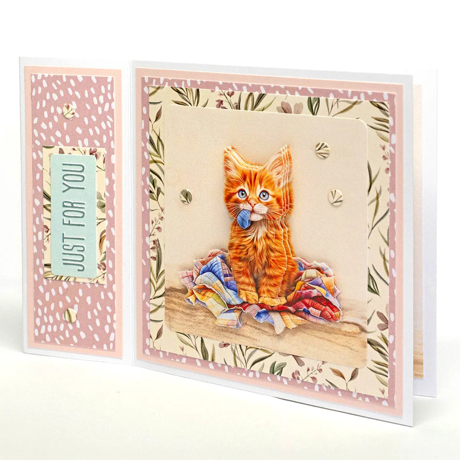 Crafty Kittens Die Cut Topper & Decoupage Collection