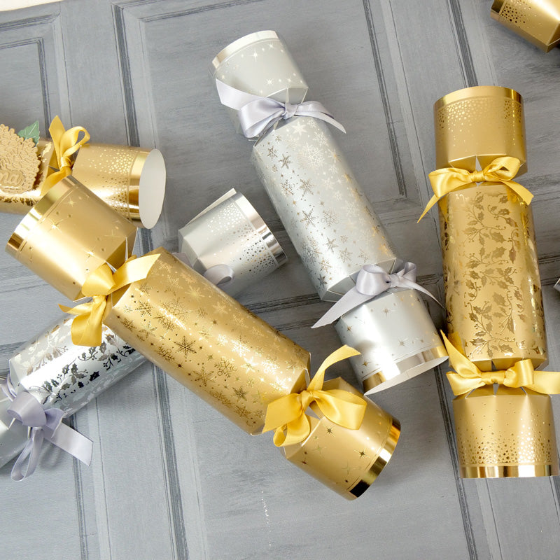 Luxury Christmas Crackers - Glistening Gold