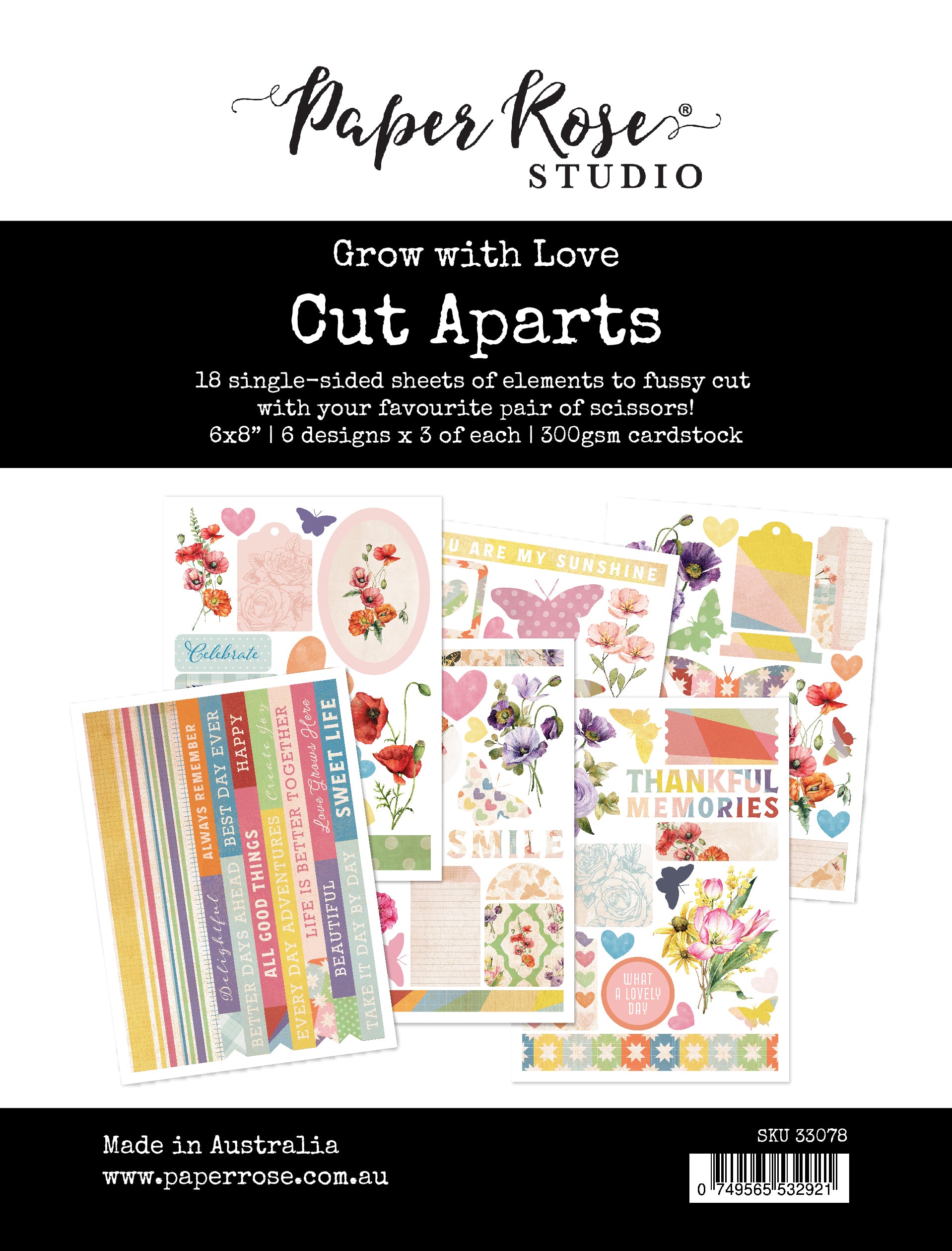 Grow with Love Cut Aparts Paper Pack 33078