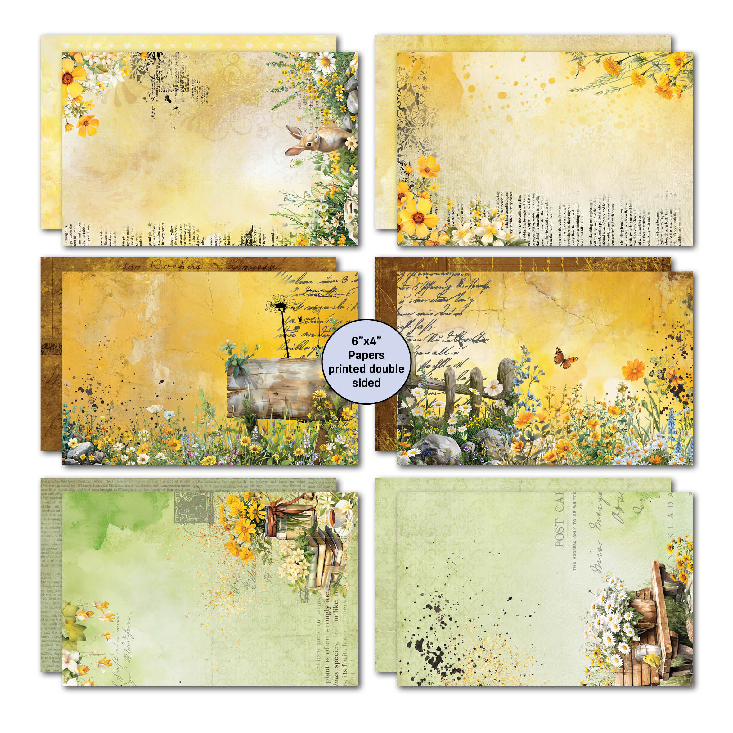 3Quarter Designs Hey Buttercup 6x4 Card Pack