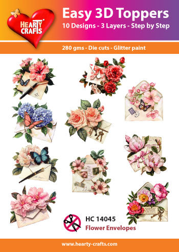 Hearty Crafts Easy 3D Topper - Flower Envelopes