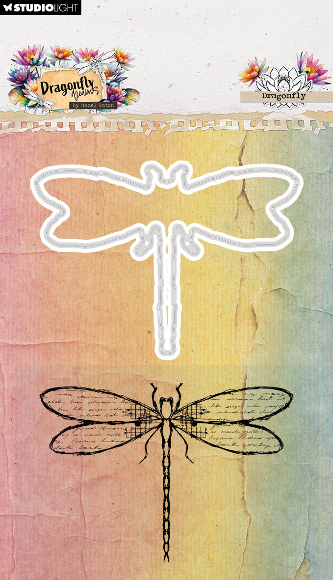 HE Stamp & Cutting Die Dragonfly Dragonfly Dreams 90x136x1mm 2 Pieces