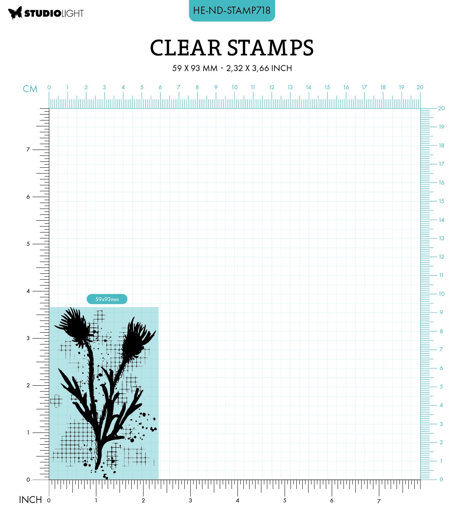 HE Clear Stamp Silhouette Nature's Dream 2 - 1 PC