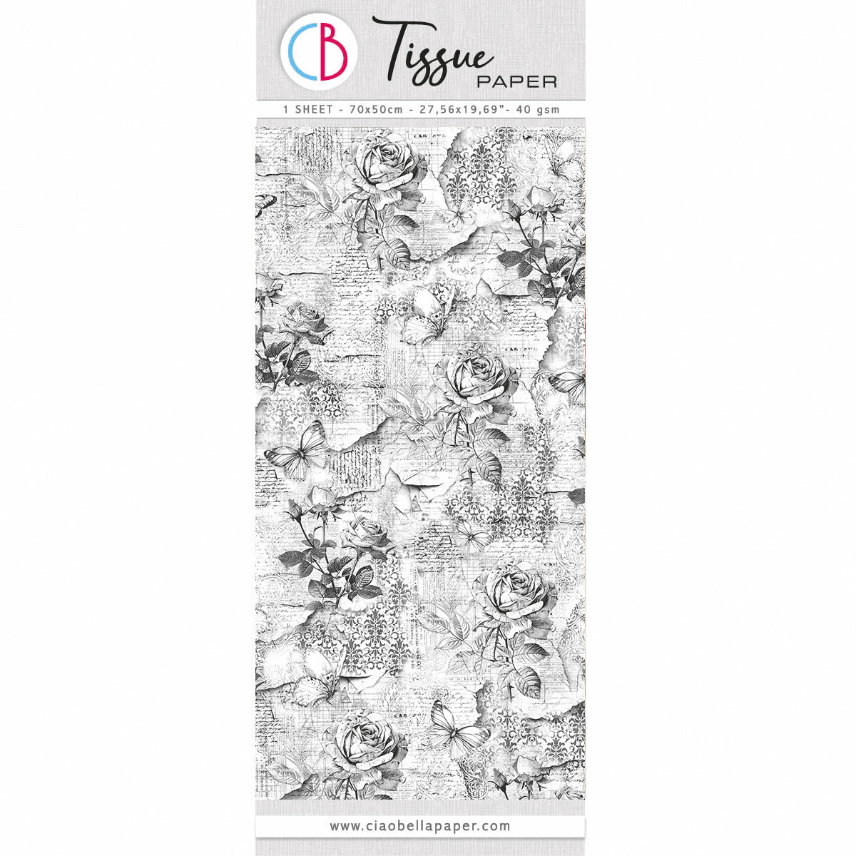 Tissue Paper cm69x49 27.66"x19.29” Millefleur