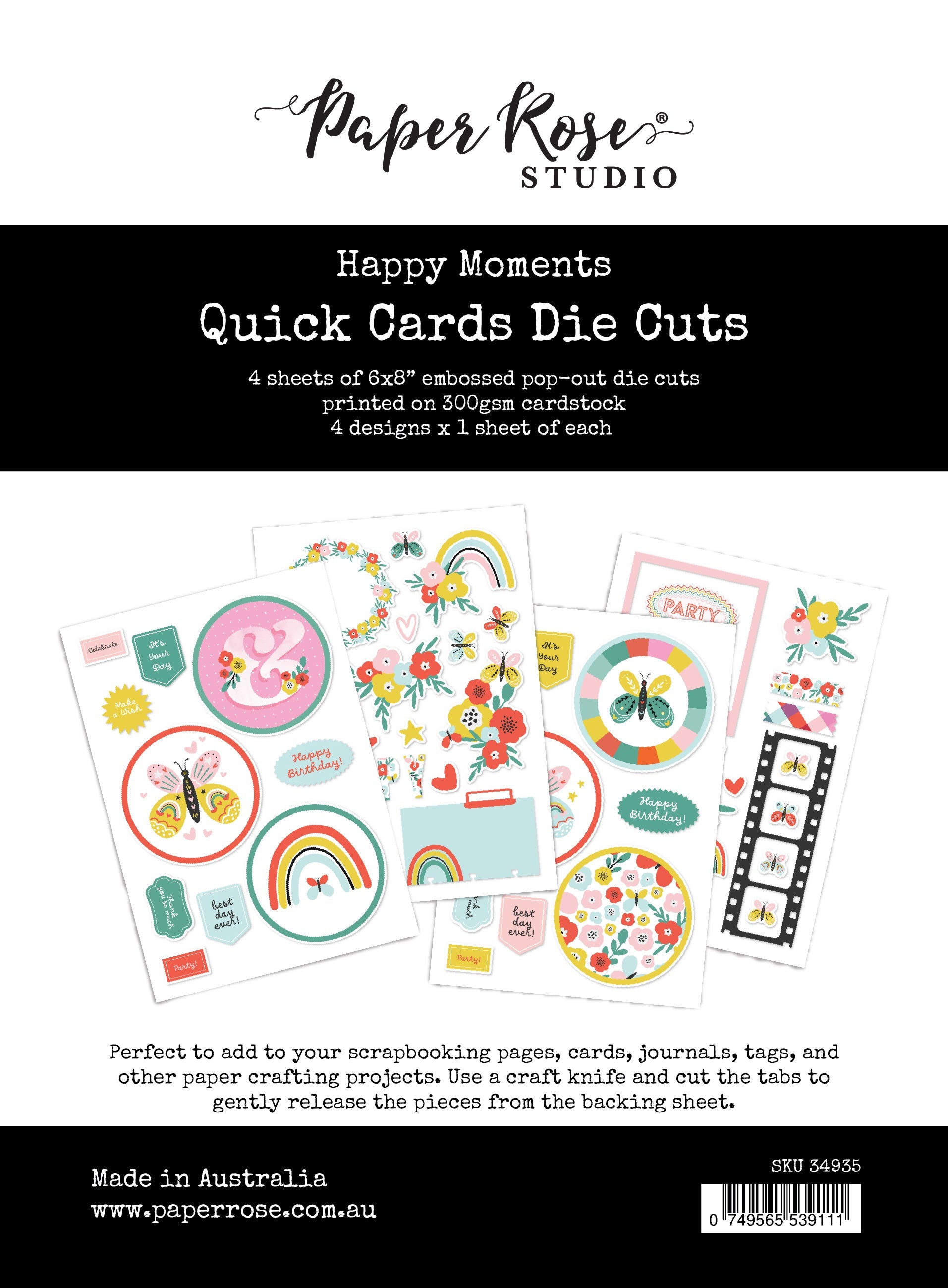 Happy Moments Quick Card Die Cuts 34935