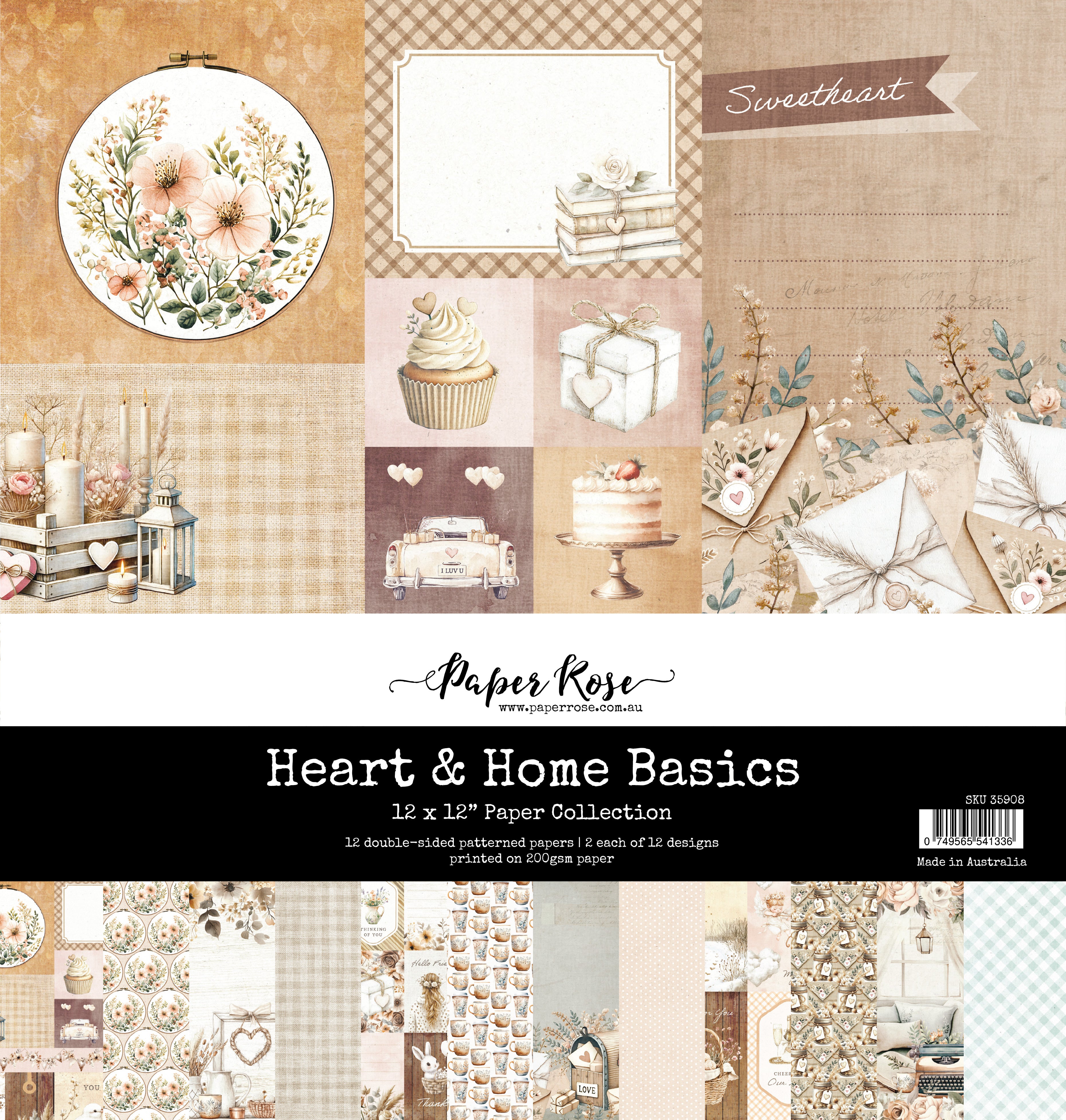 Heart & Home Basics 12x12 Paper Collection 35908