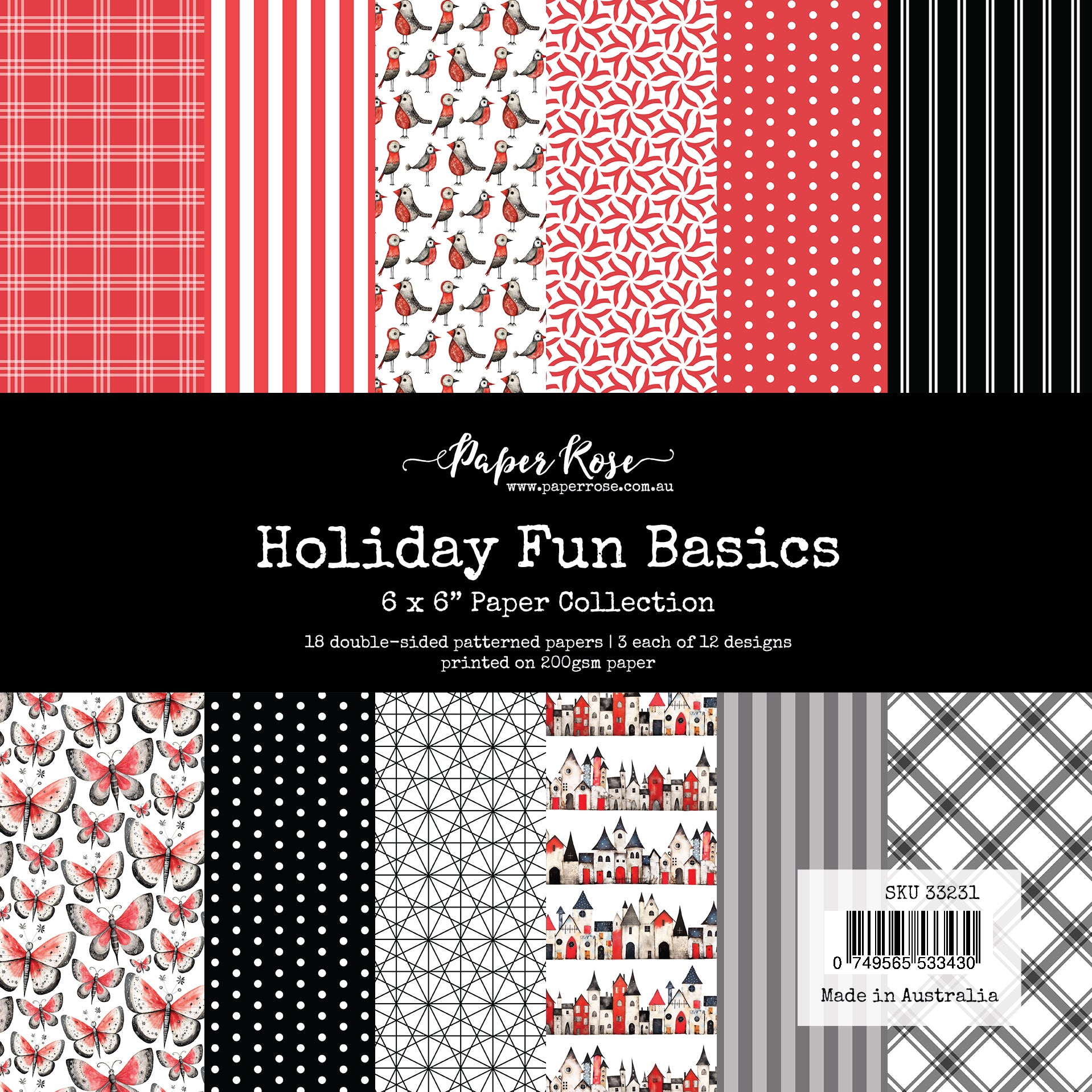 Holiday Fun Basics 6x6 Paper Collection 33231