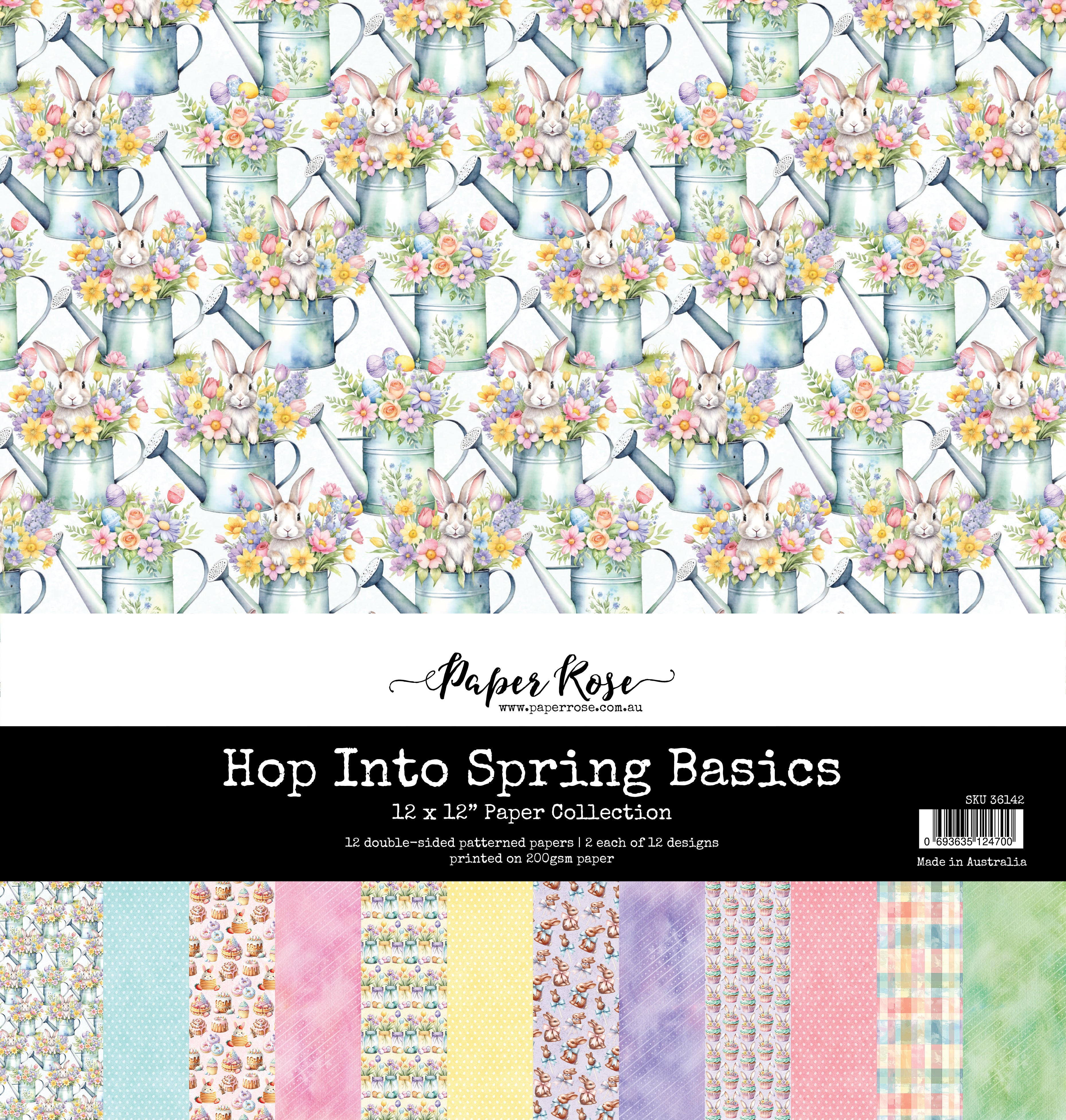 Hop Into Spring Basics 12x12 Paper Collection 36142