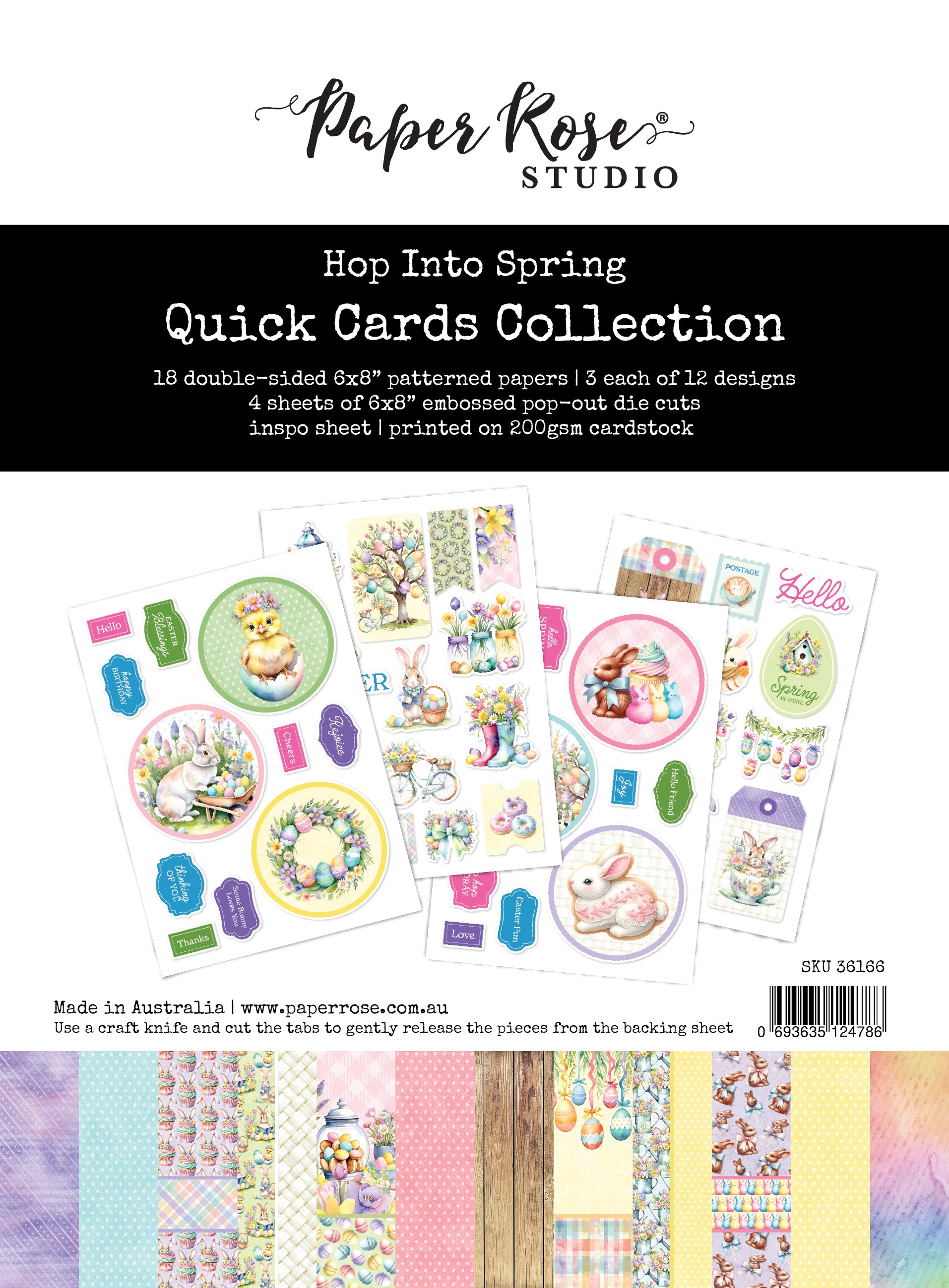 Hop Into Spring 6x8" Quick Cards Kit 36166