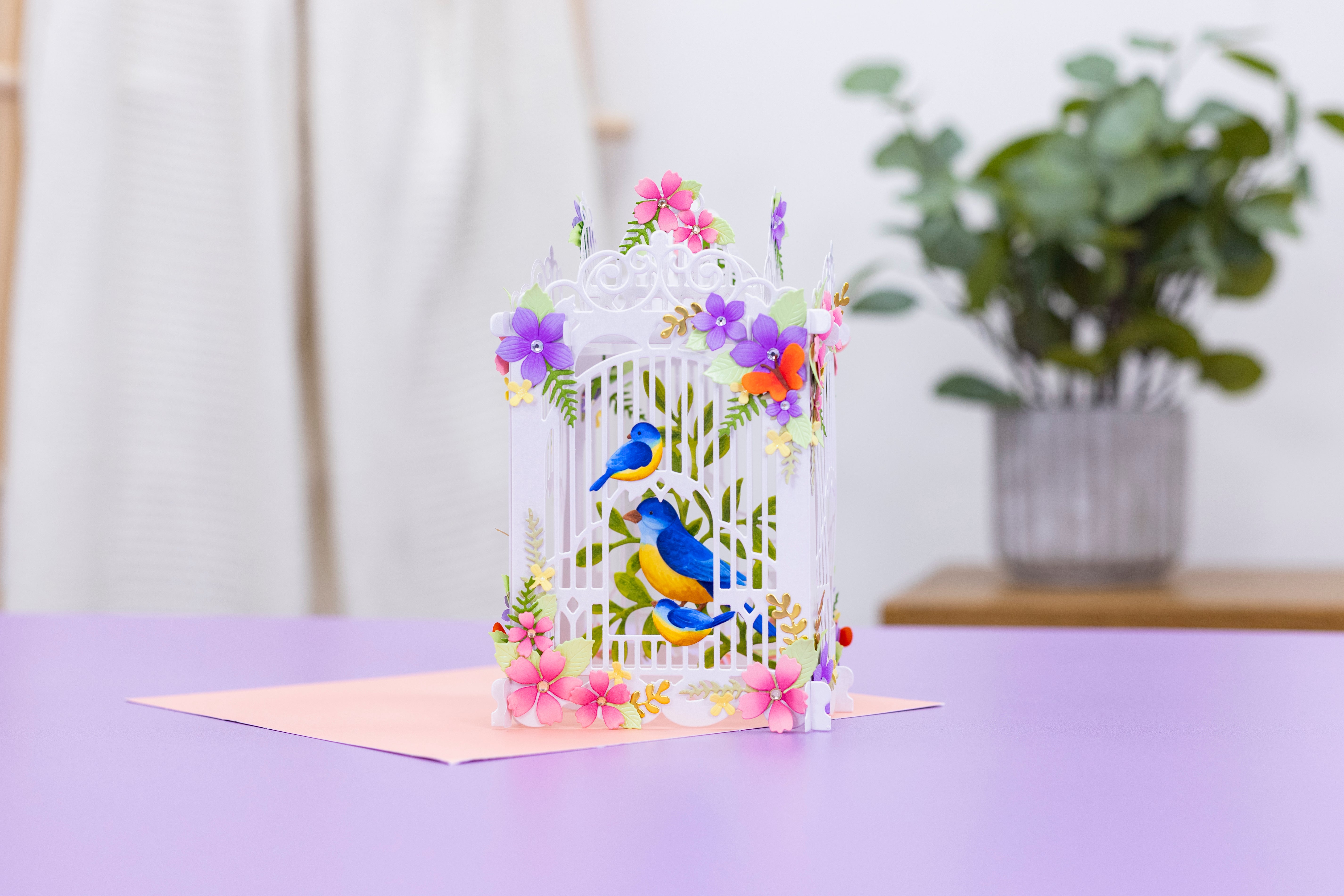 3D Birdcage Pop-Up Card Metal Die Set