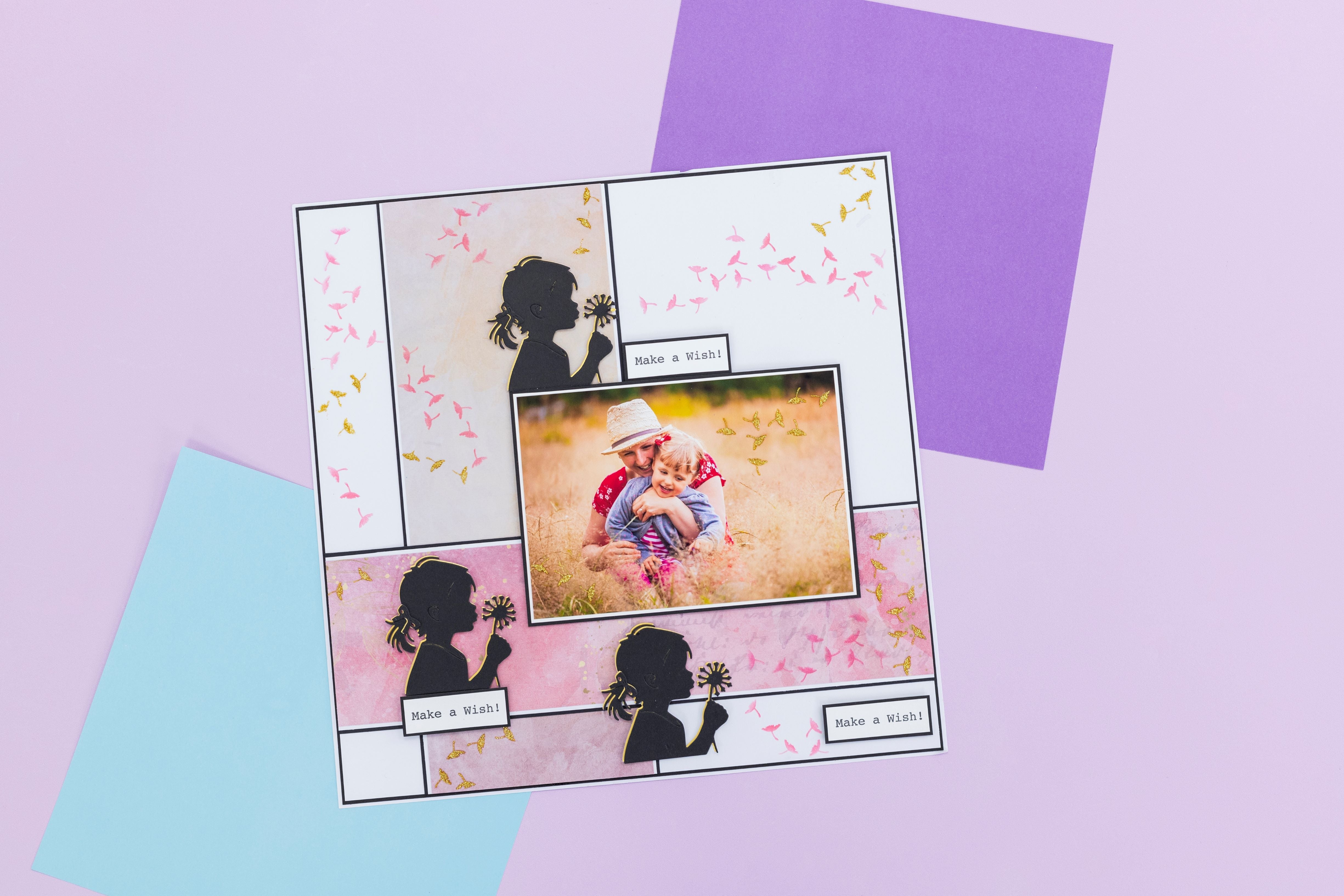 Crafters Companion Metal Die, Stamp & Stencil Set - Make a Wish