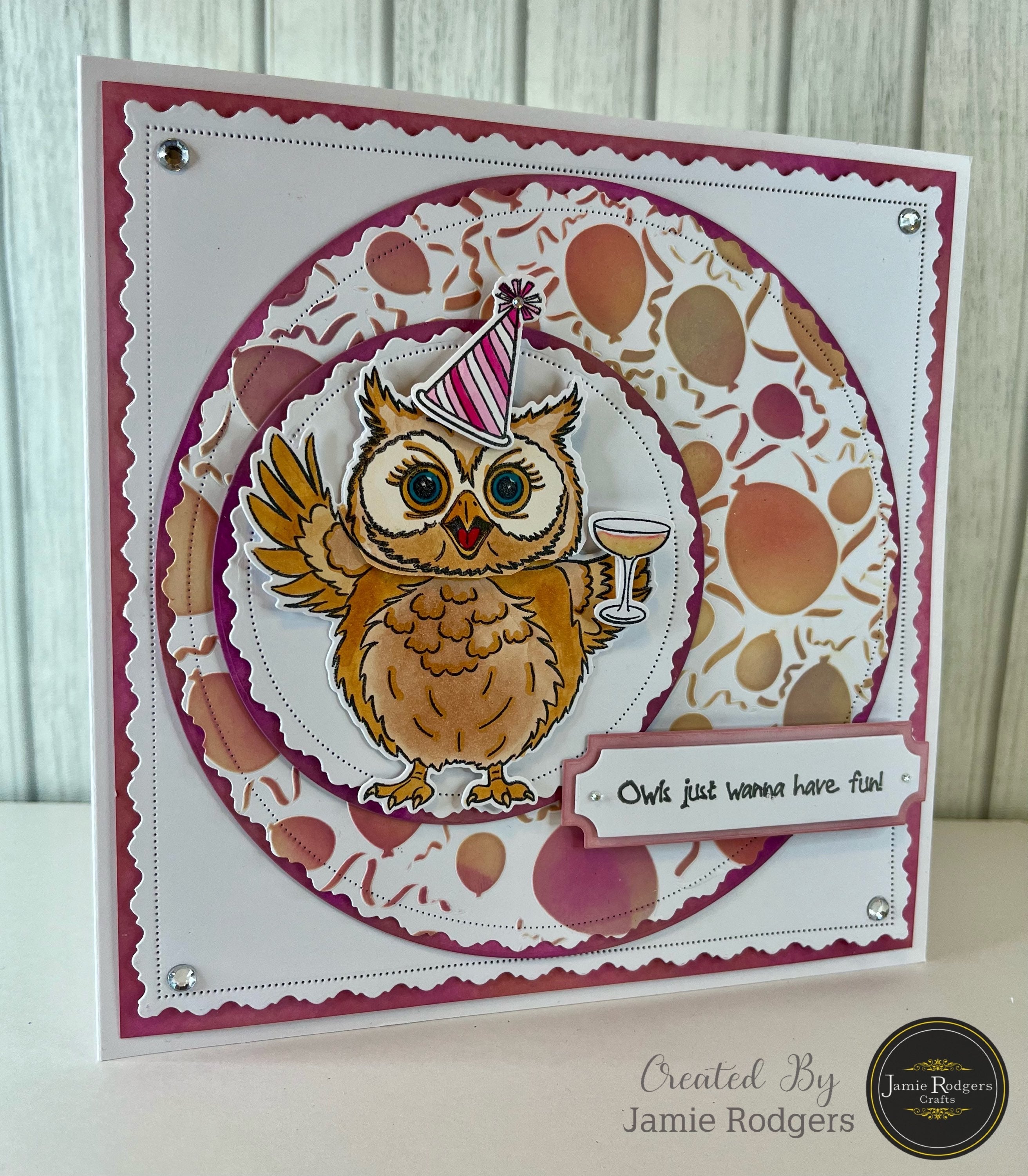 Jamie Rodgers Crafts - Deirdre The Disco Diva Die & Stamp Set