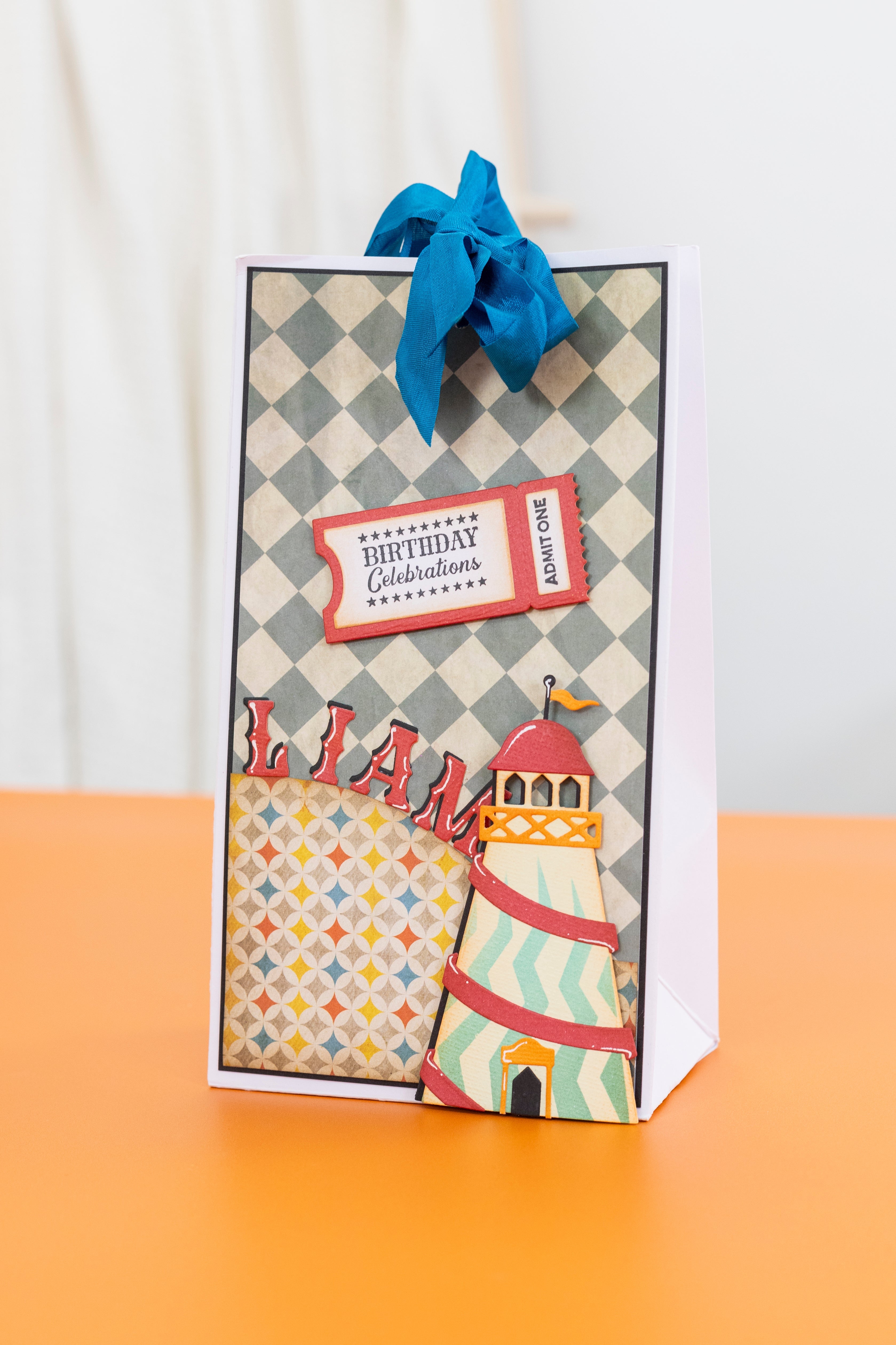 Vintage Carnival Metal Die & Stencil Set - Helter Skelter