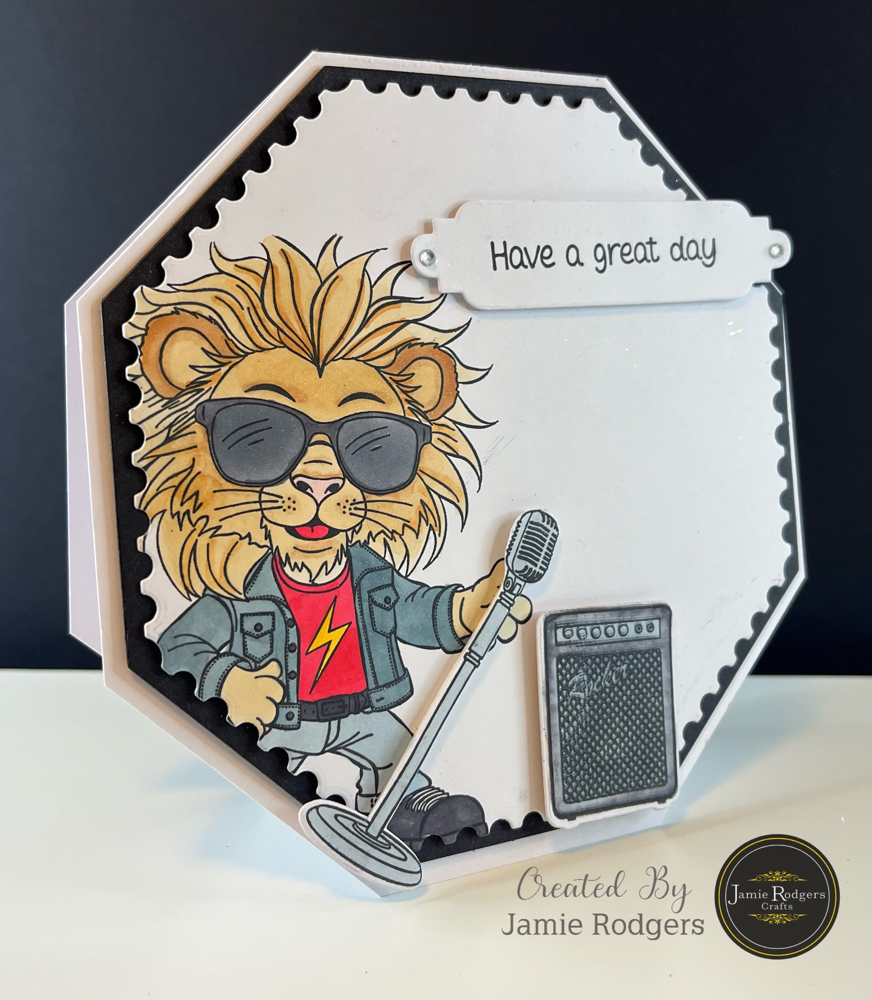 Jamie Rodgers Crafts Ralph the Rocker Die and Stamp Set