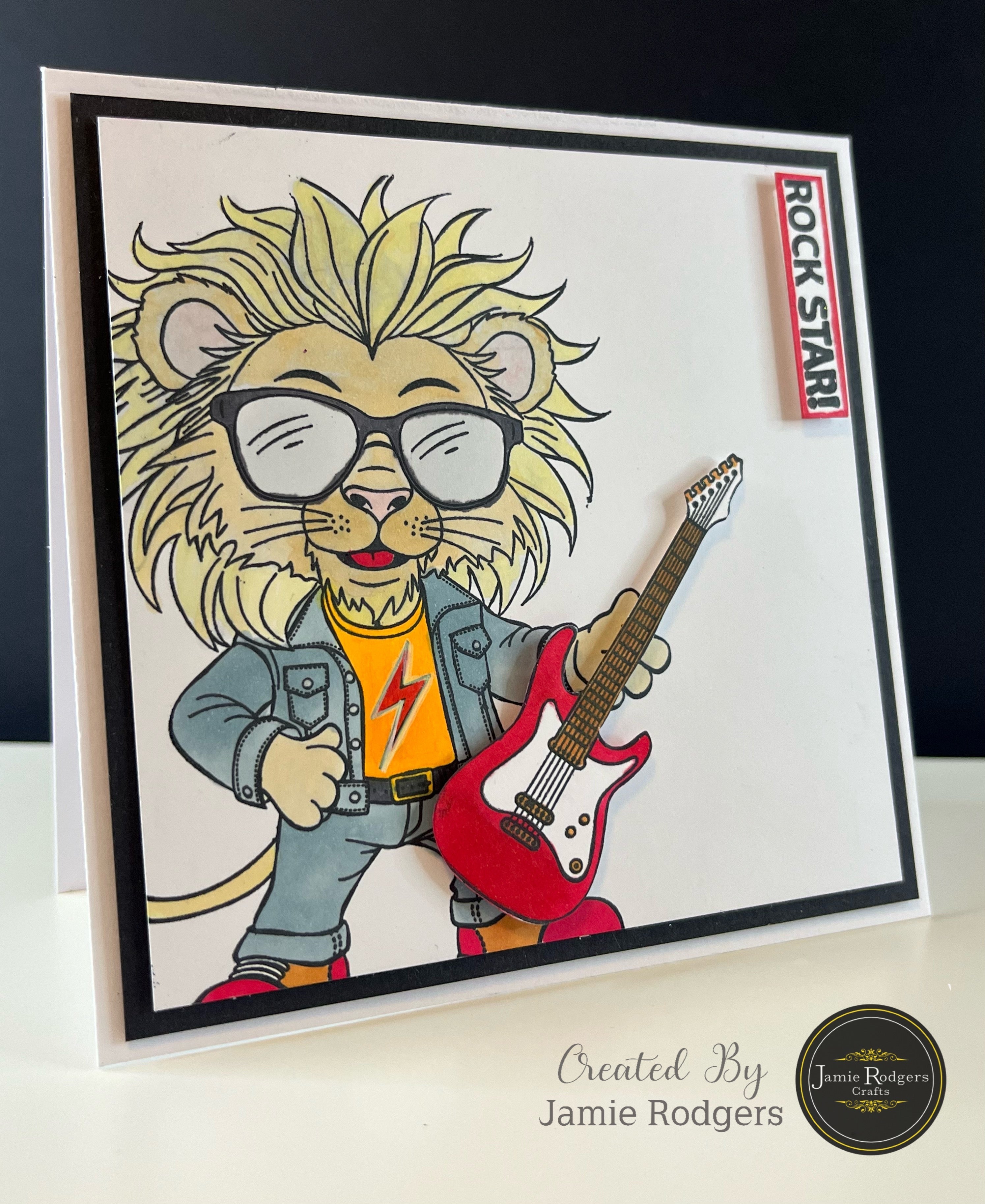 Jamie Rodgers Crafts Ralph the Rocker Die and Stamp Set