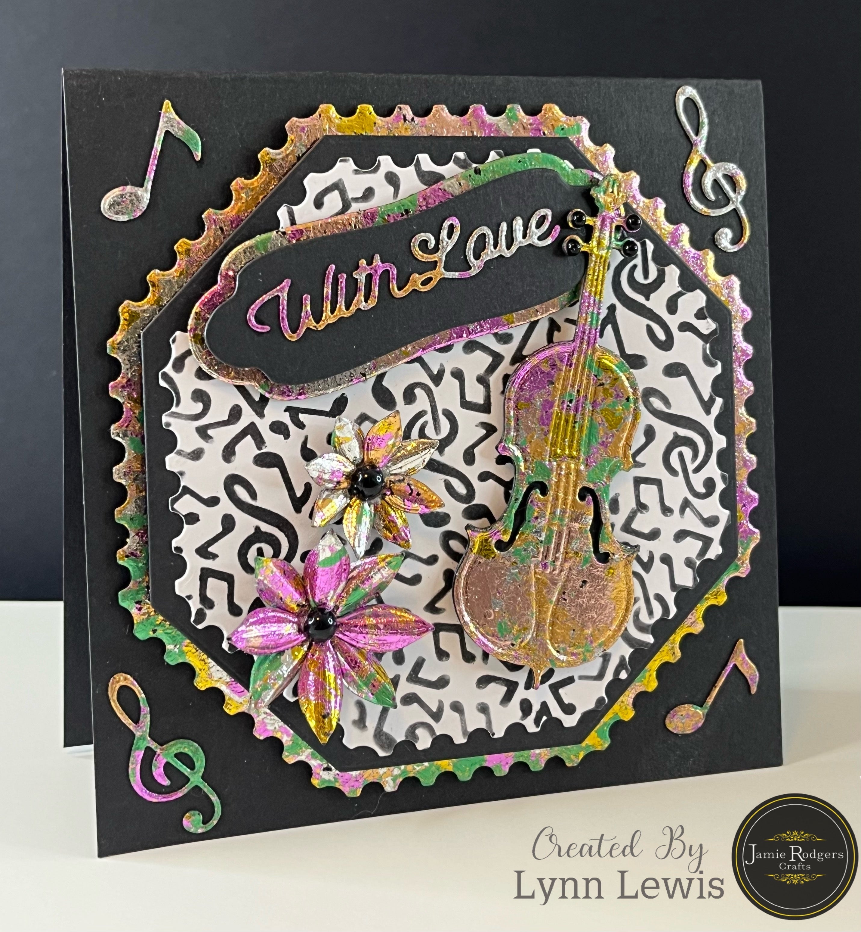 Jamie Rodgers Crafts Violin Die Set