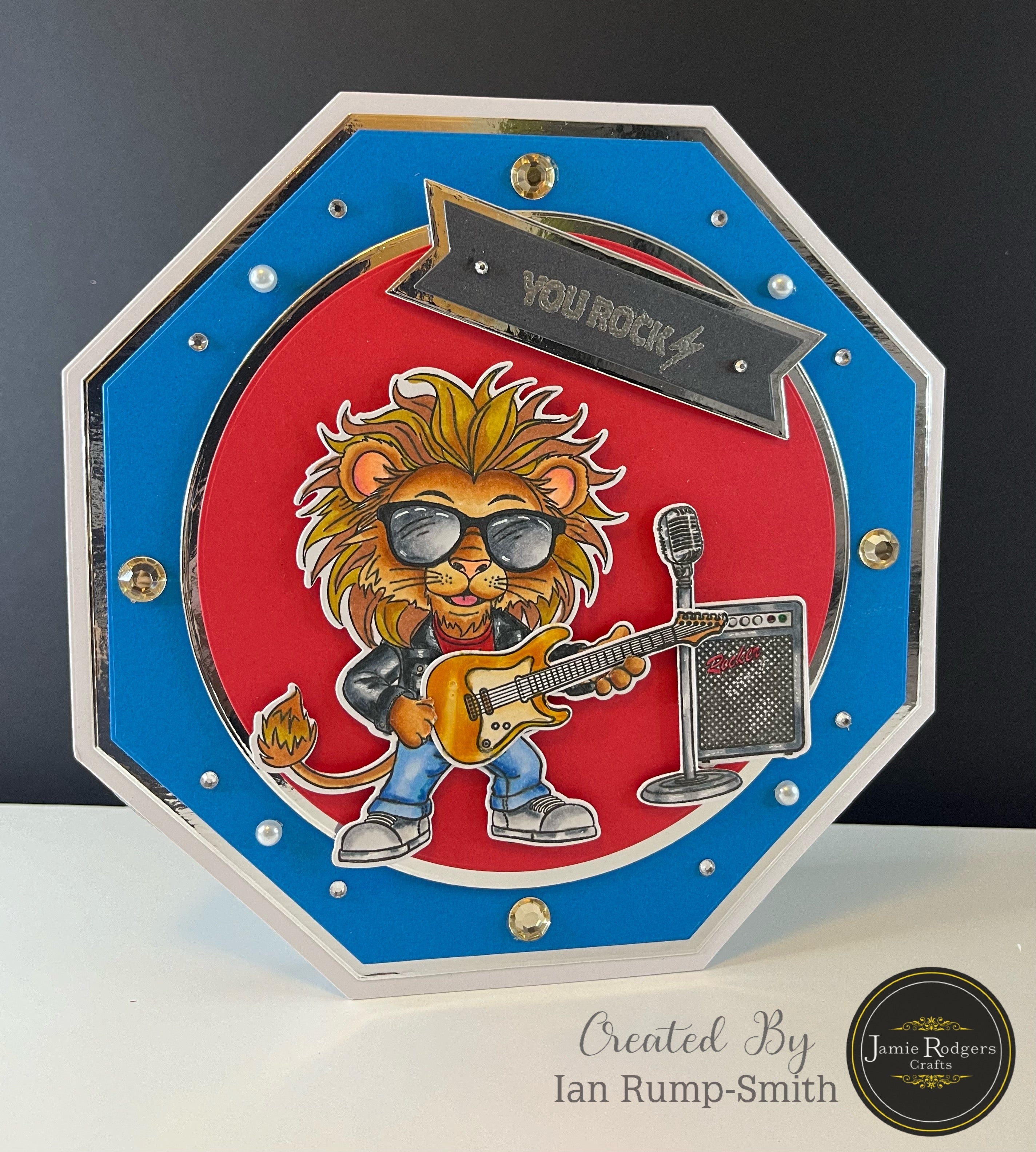 Jamie Rodgers Crafts Ralph the Rocker Die and Stamp Set