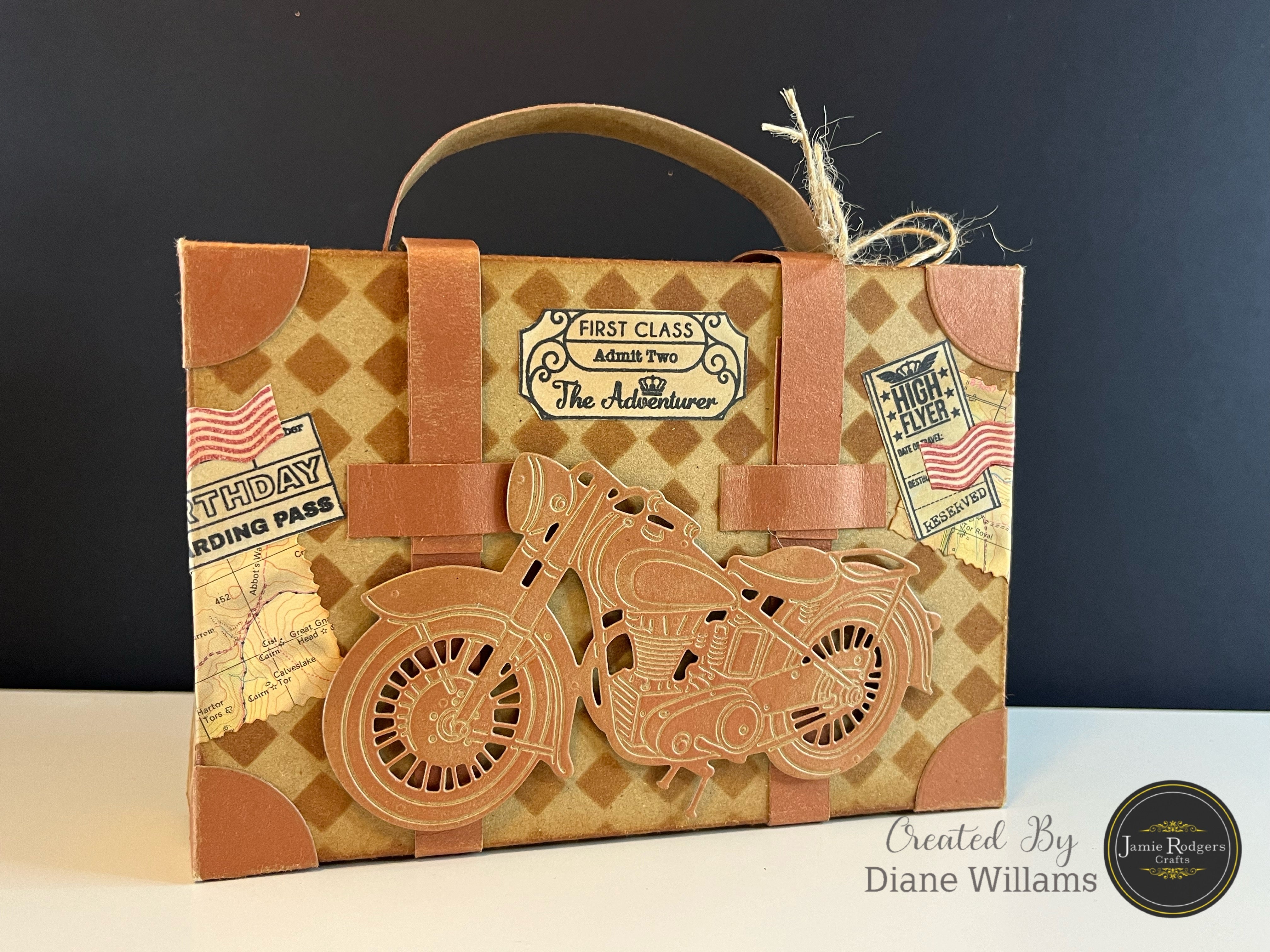 Jamie Rodgers Crafts Vintage Motorbike Die Set