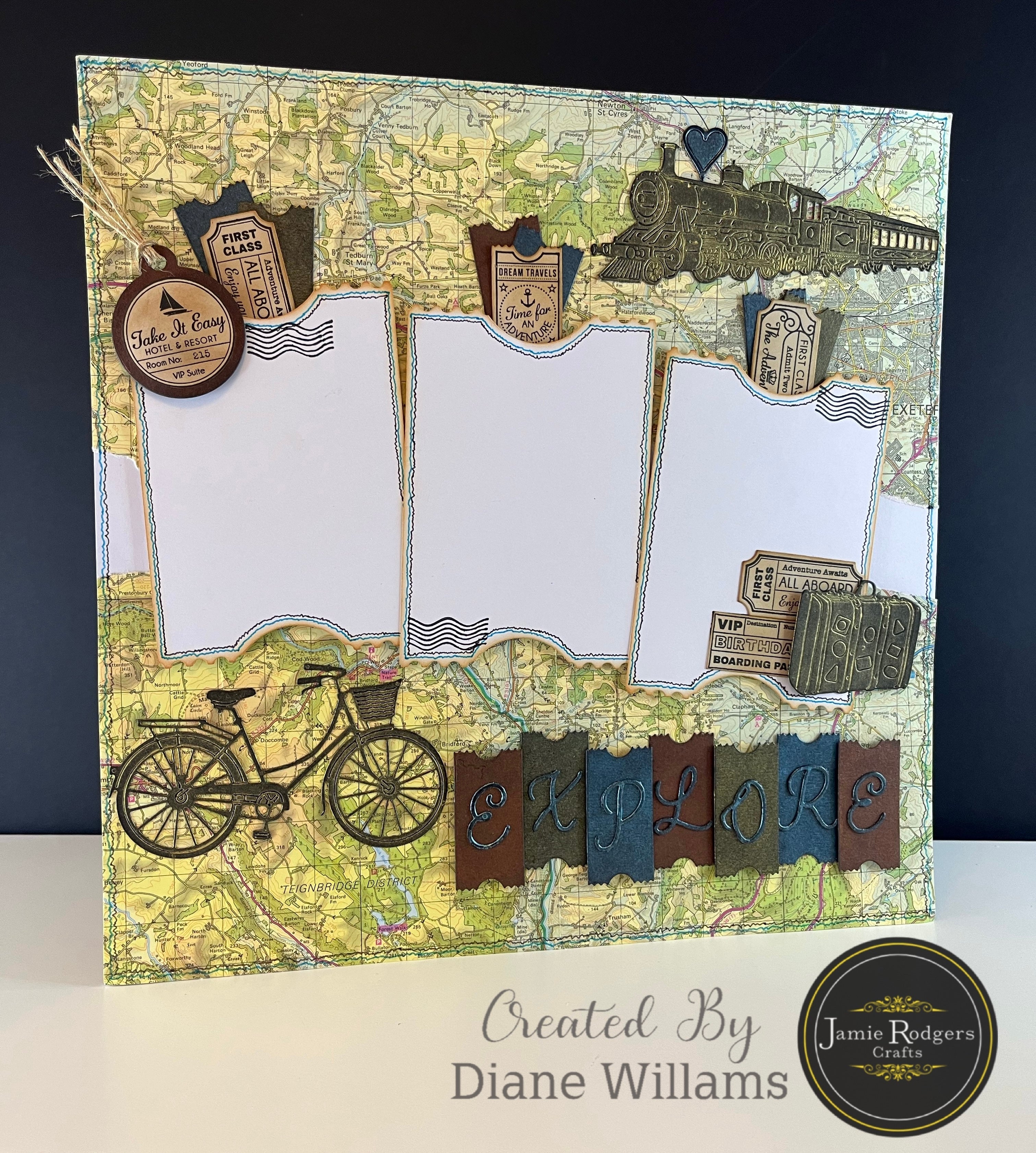 Jamie Rodgers Crafts Vintage Suitcases Die Set