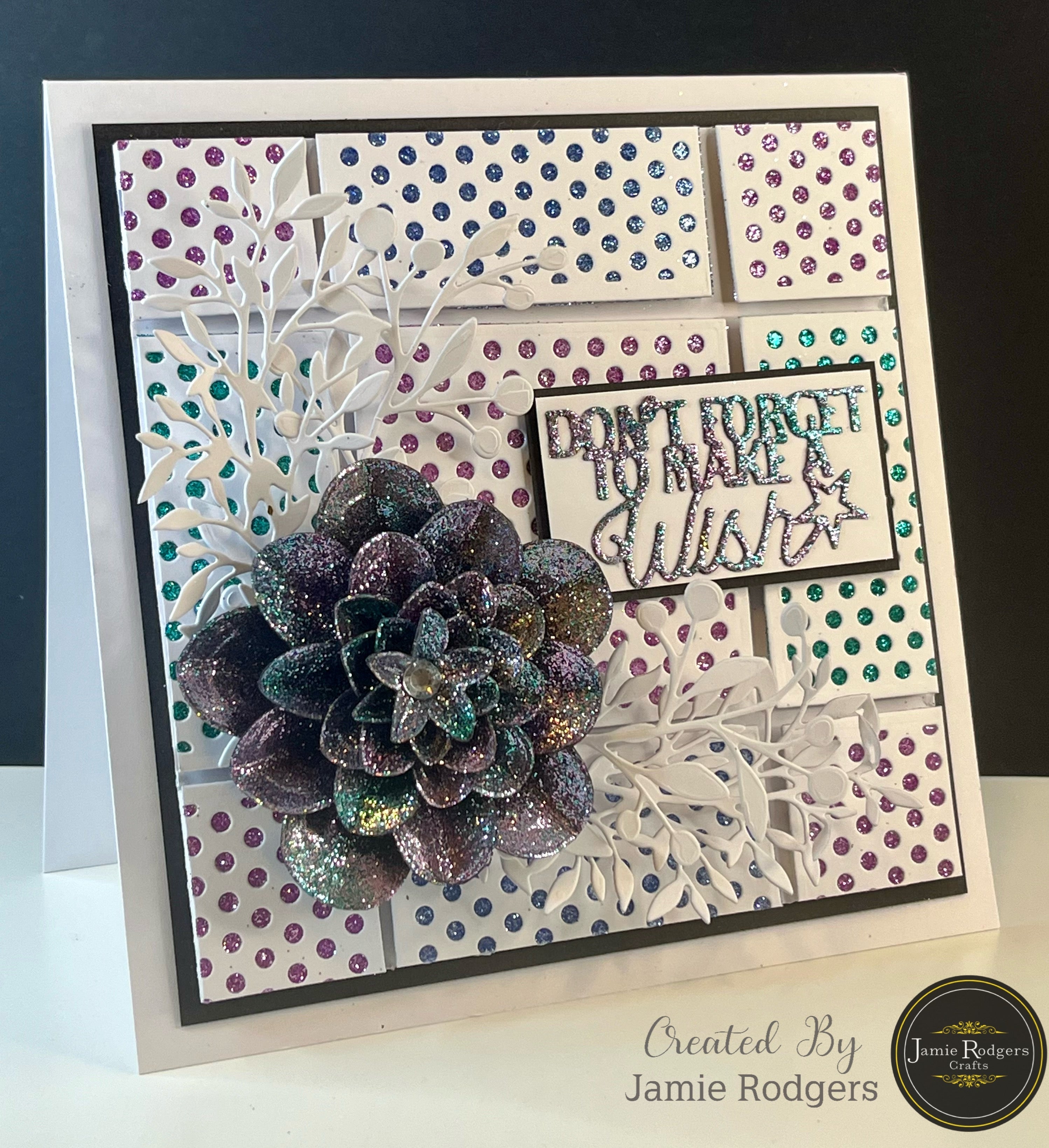 Jamie Rodgers Crafts Polka Dot Square Tile Die Set