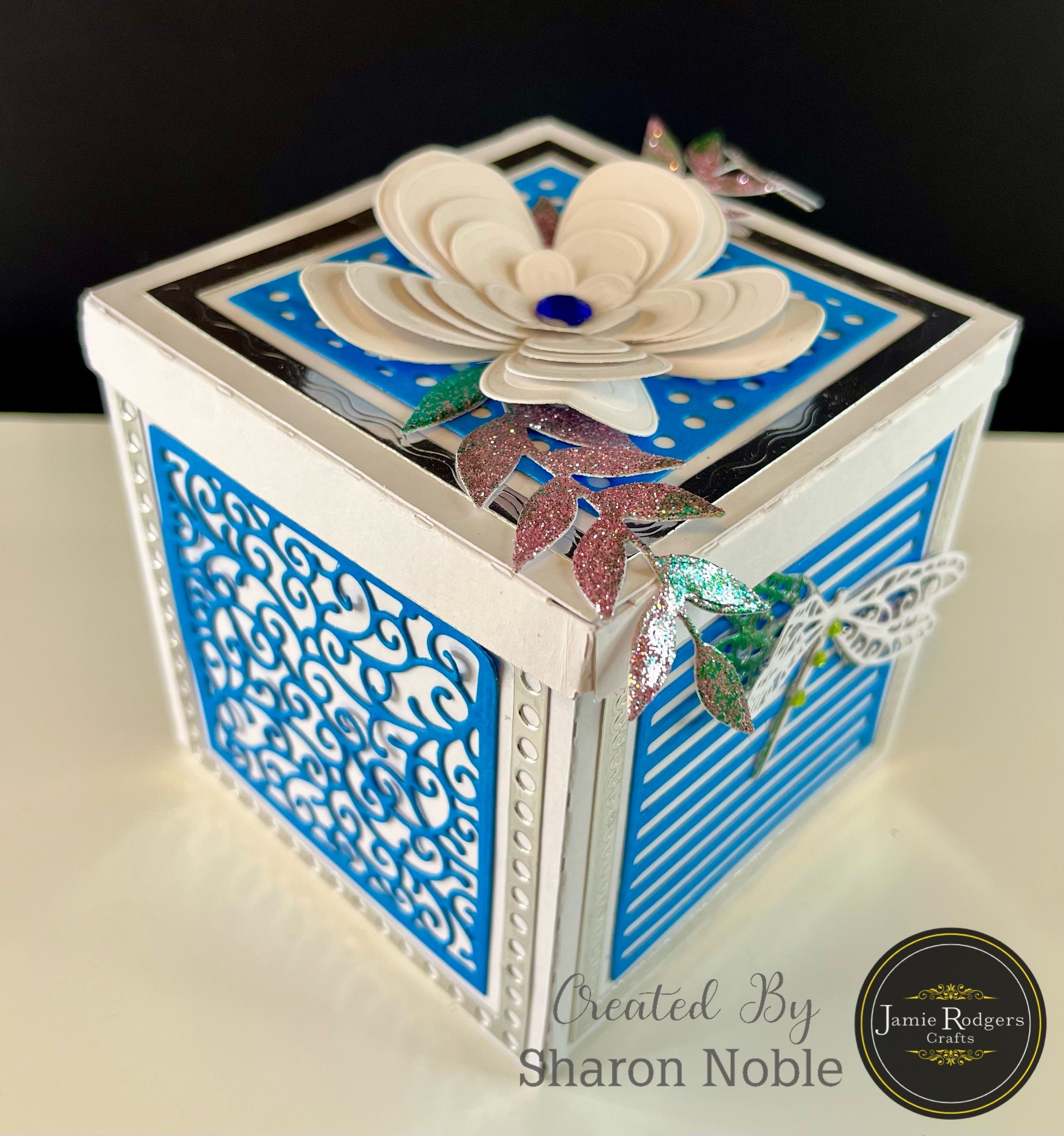 Jamie Rodgers Crafts Swirly Square Tile Die Set